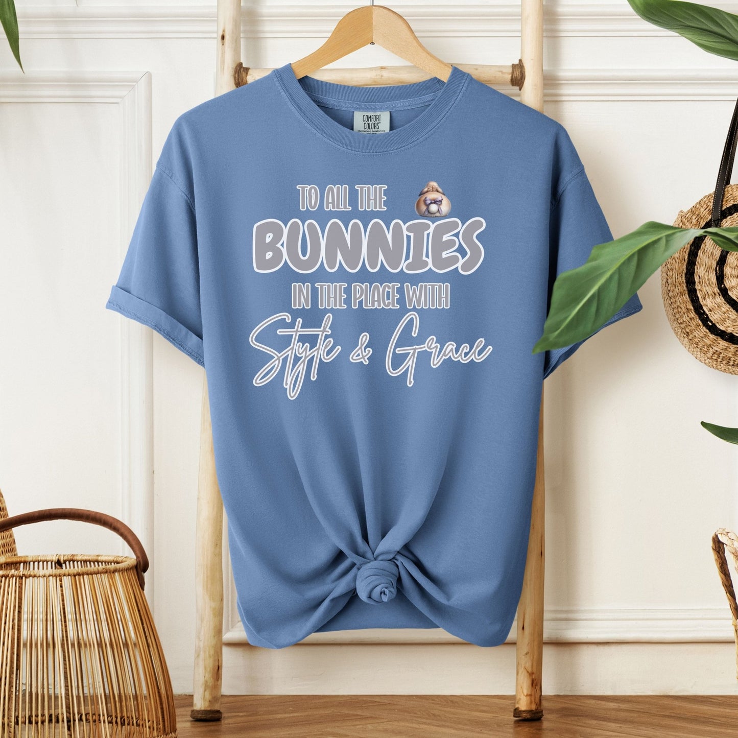 To All the Bunnies with Style and Grace Unisex Garment - dyed Heavyweight T-Shirt - Chester & Co.