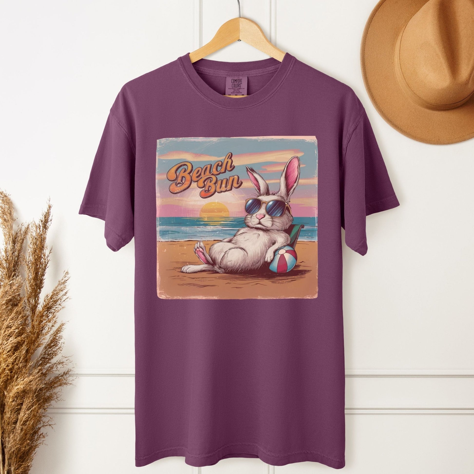 Retro Beach Bun Unisex Garment - dyed Heavyweight T-Shirt - Chester & Co.
