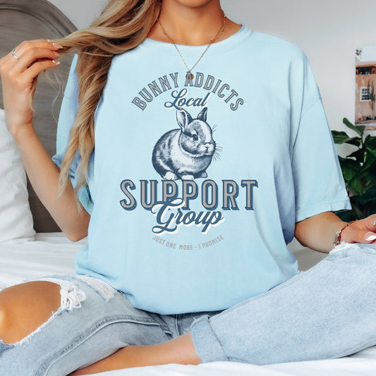 Bunny Addicts Support Group - Dwarf Unisex Garment - dyed Heavyweight T-Shirt - Chester & Co.