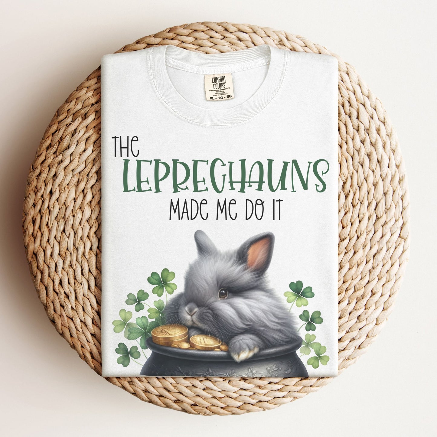 Leprechauns Made Me Unisex Garment - dyed Heavyweight T-Shirt - Chester & Co.