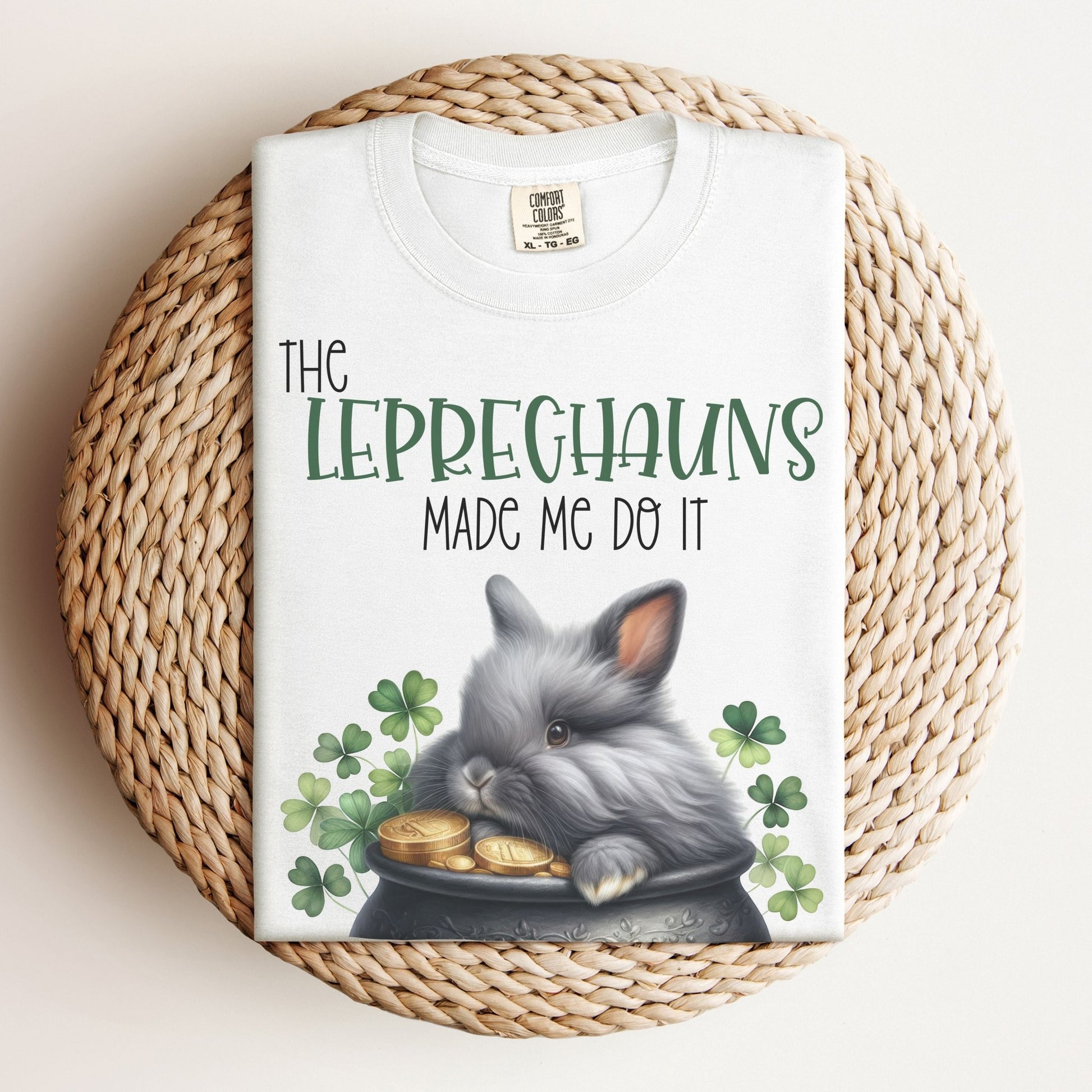 Leprechauns Made Me Unisex Garment - dyed Heavyweight T-Shirt - Chester & Co.