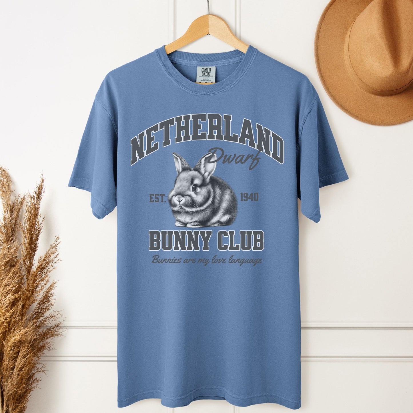 Netherland Dwarf Bunny Club Unisex Garment - dyed Heavyweight T-Shirt - Chester & Co.