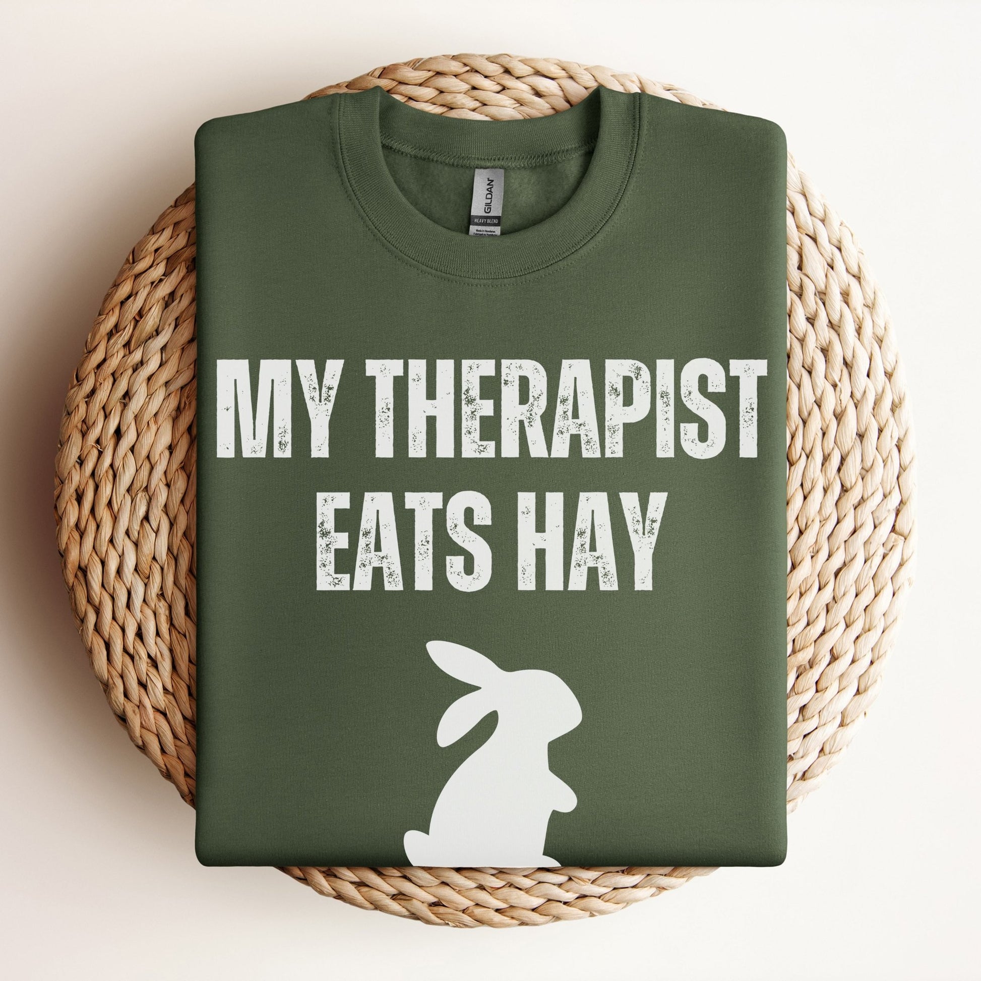 My Therapist Eats Hay Unisex Sweatshirt - Chester & Co.