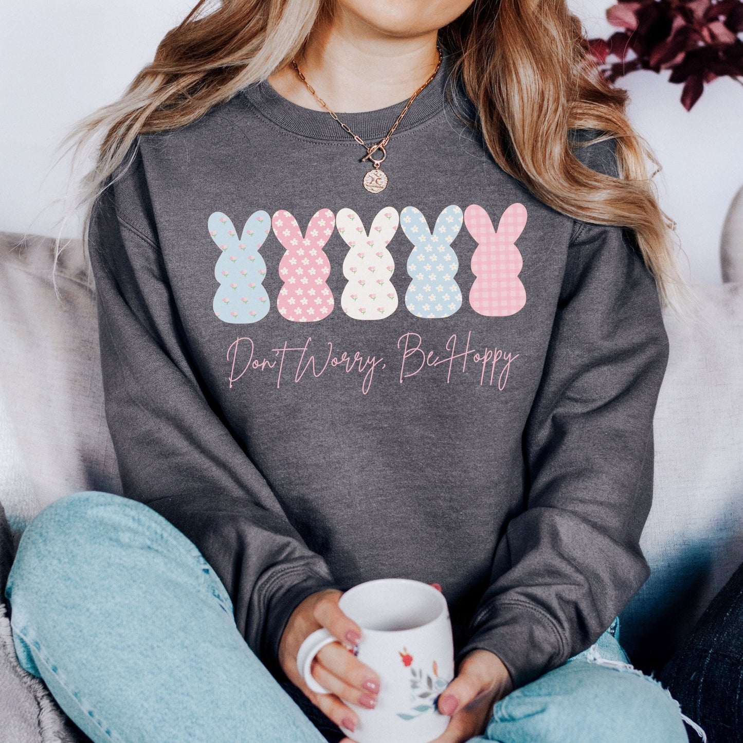 Don't Worry, Be Hoppy Unisex Sweatshirt - Chester & Co.