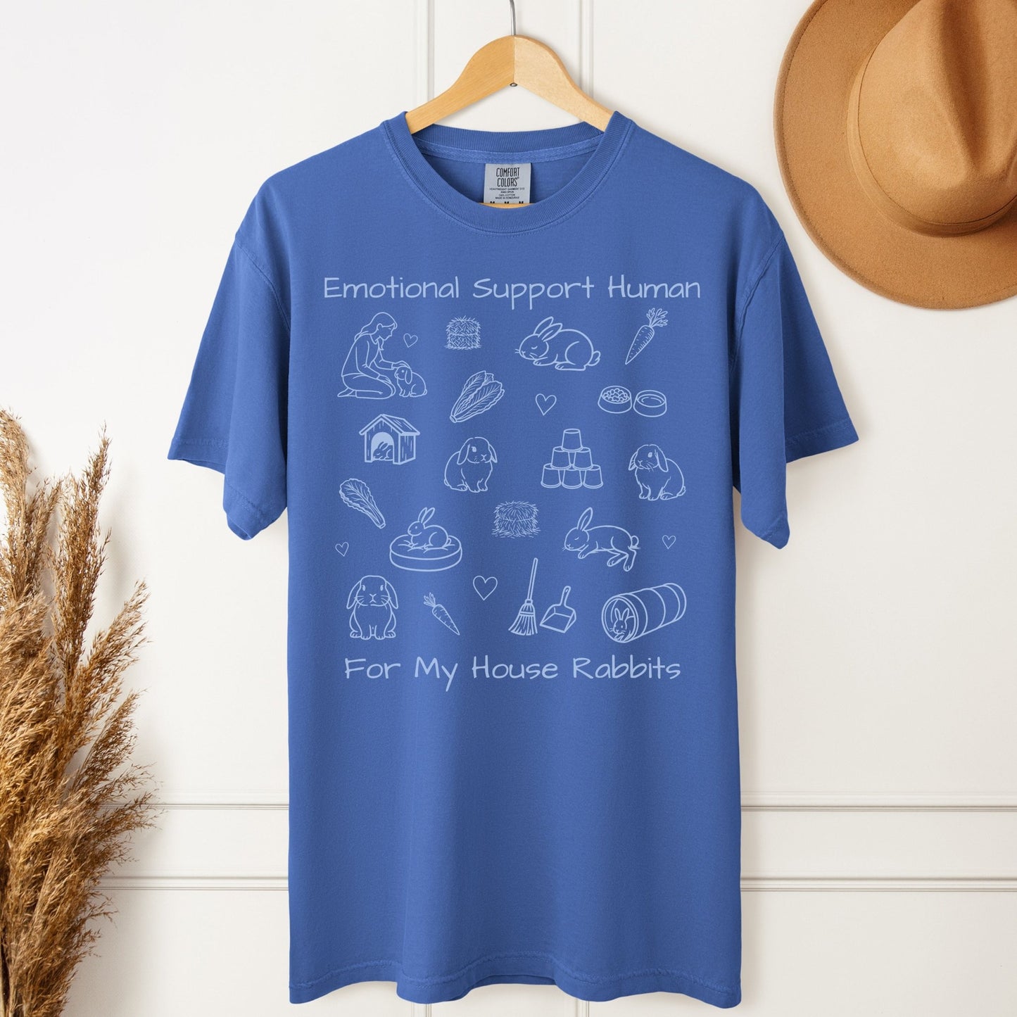Emotional Support Human Unisex Garment - dyed Heavyweight T-Shirt - Chester & Co.