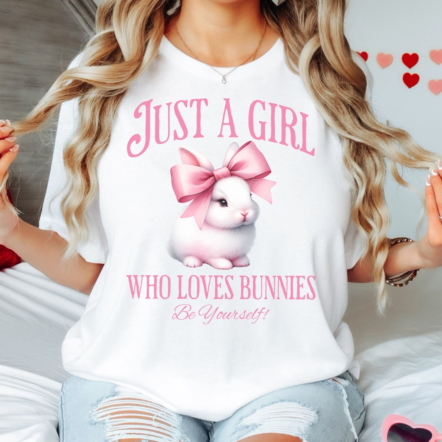 Just a Girl Who Loves Bunnies Unisex T-Shirt - Chester & Co.