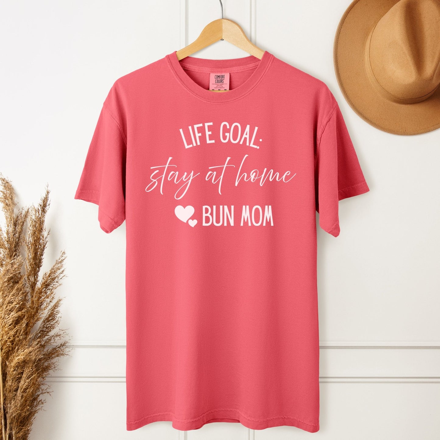 Stay at Home Bun Mom Unisex Garment - dyed Heavyweight T-Shirt - Chester & Co.