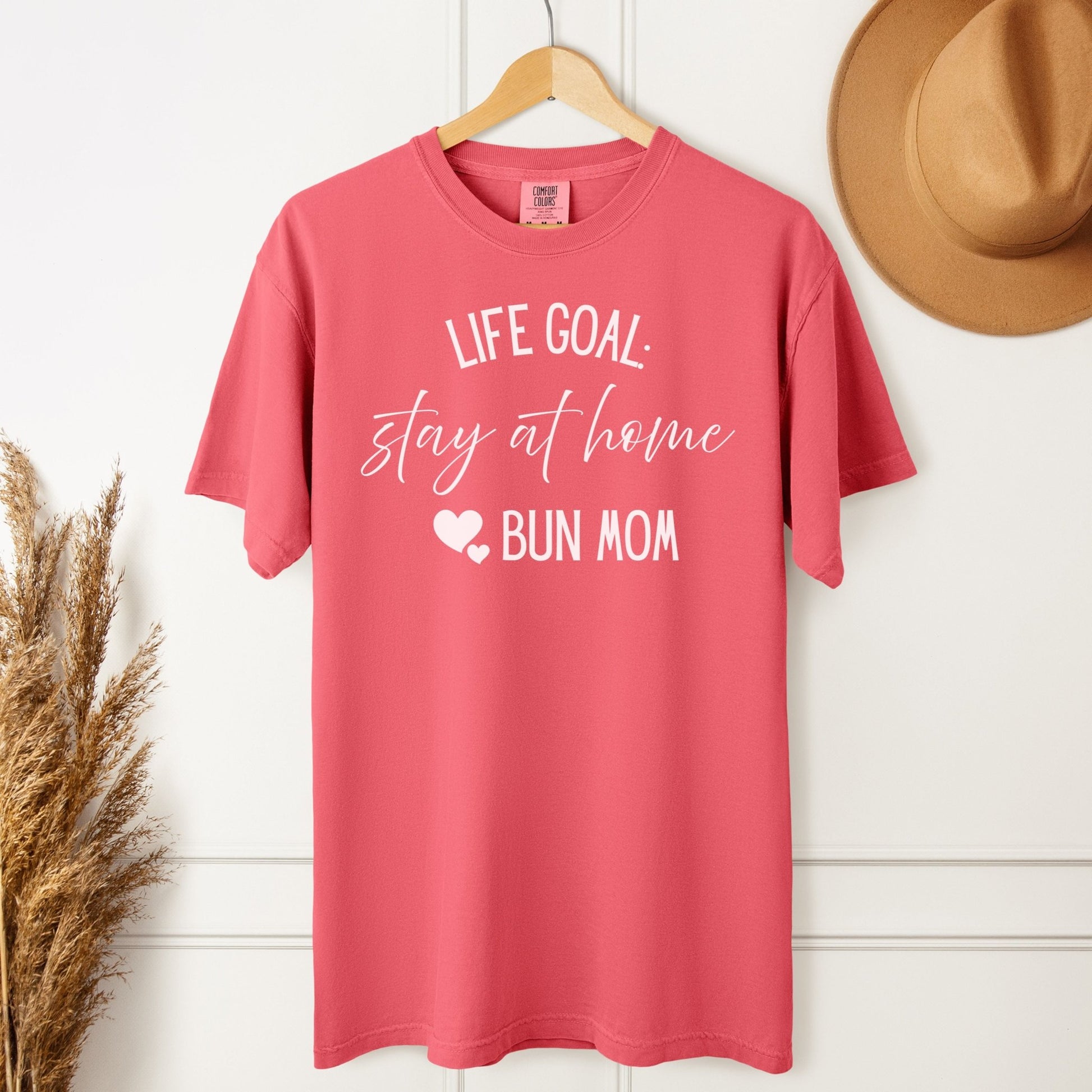 Stay at Home Bun Mom Unisex Garment - dyed Heavyweight T-Shirt - Chester & Co.