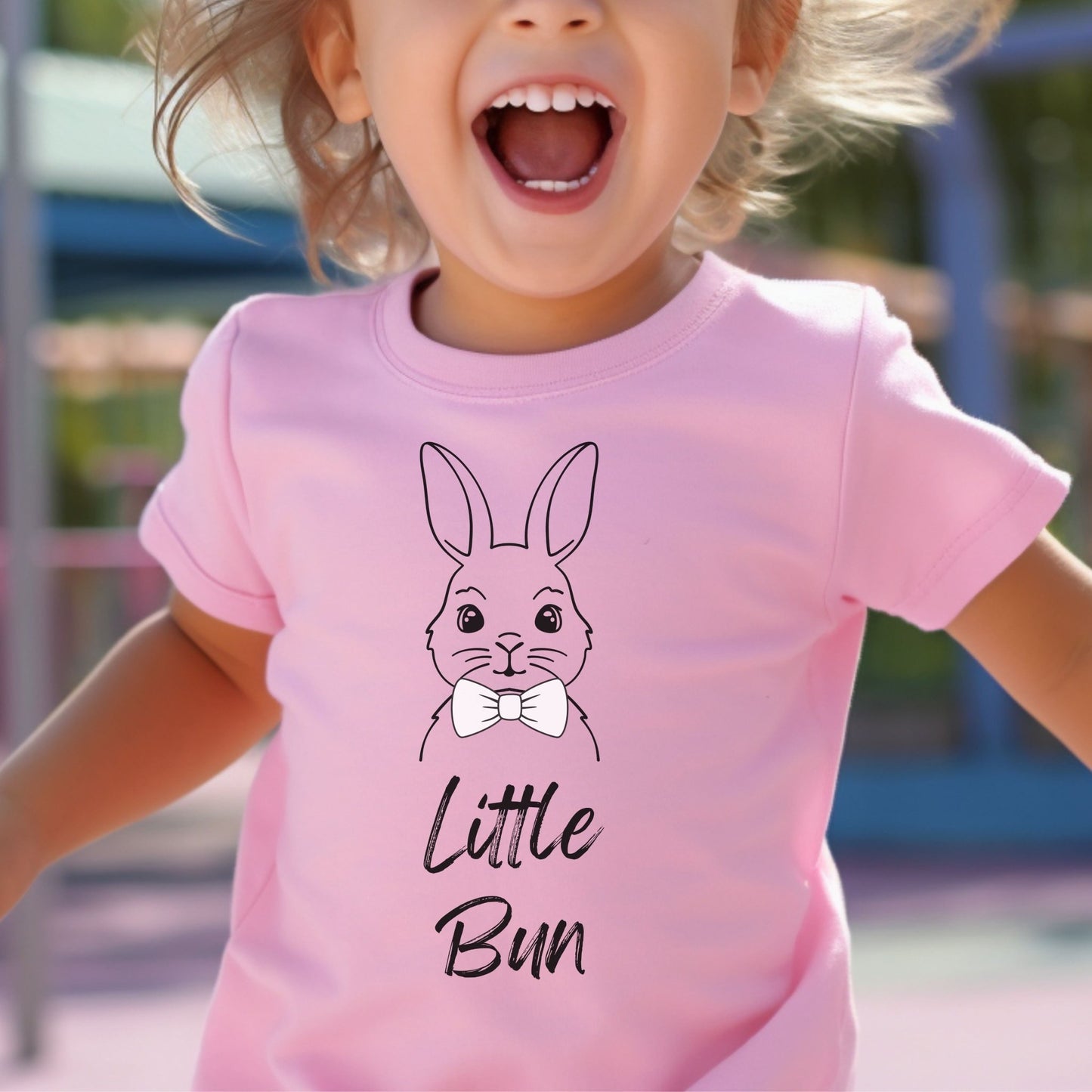 Little Bun Bowtie Toddler Short Sleeve Tee - Chester & Co.