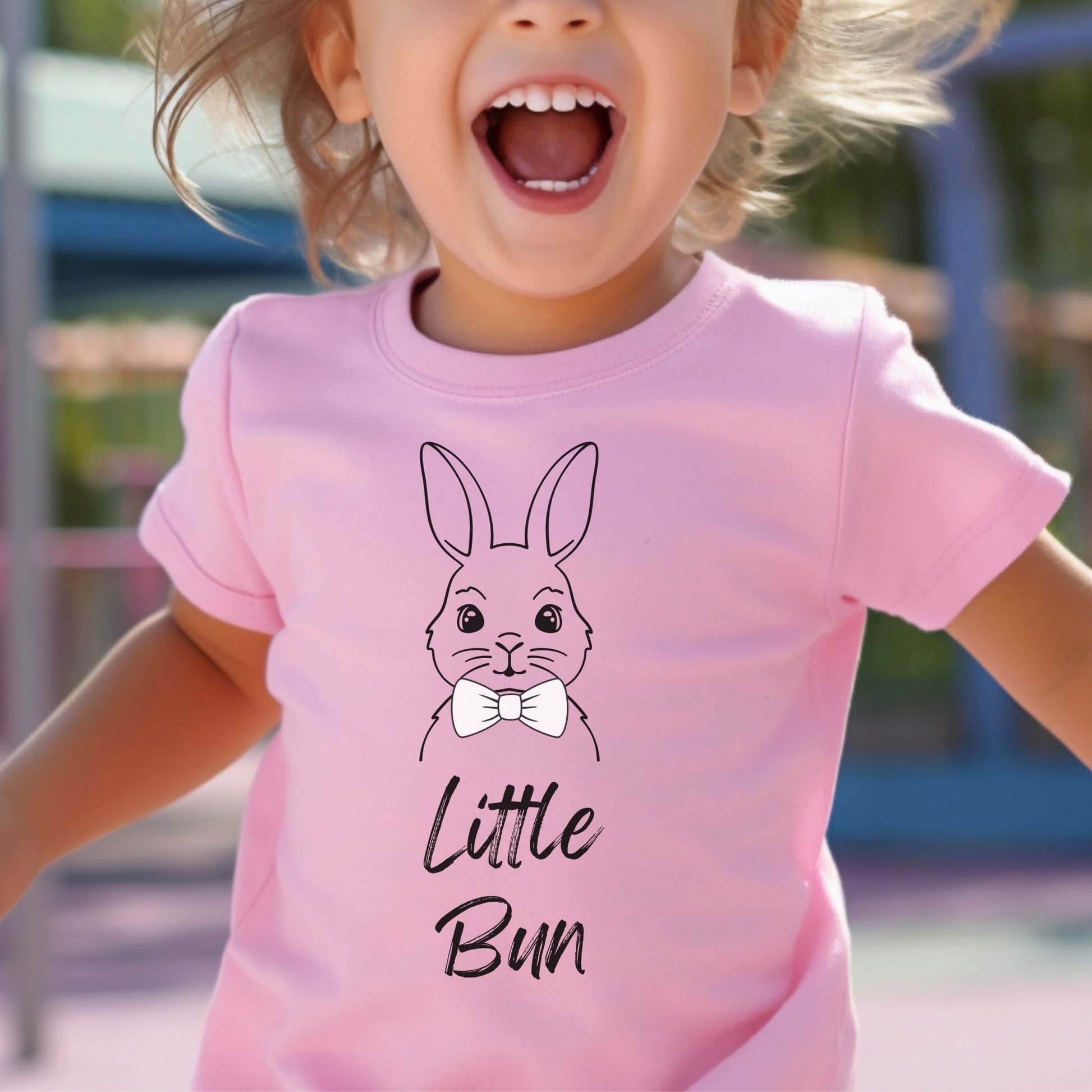 Little Bun Bowtie Toddler Short Sleeve Tee - Chester & Co.