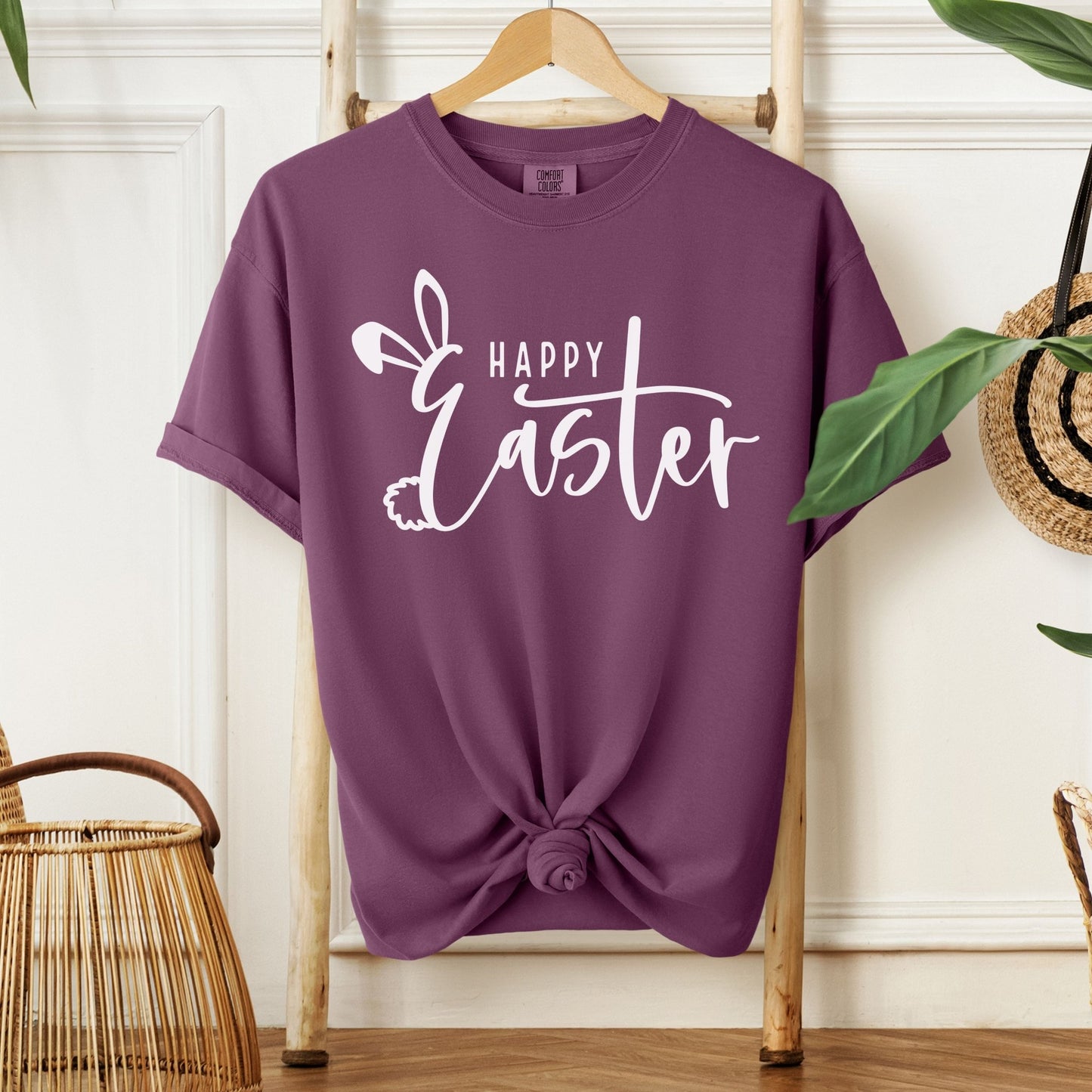 Happy Easter Unisex Garment - dyed Heavyweight T-Shirt - Chester & Co.
