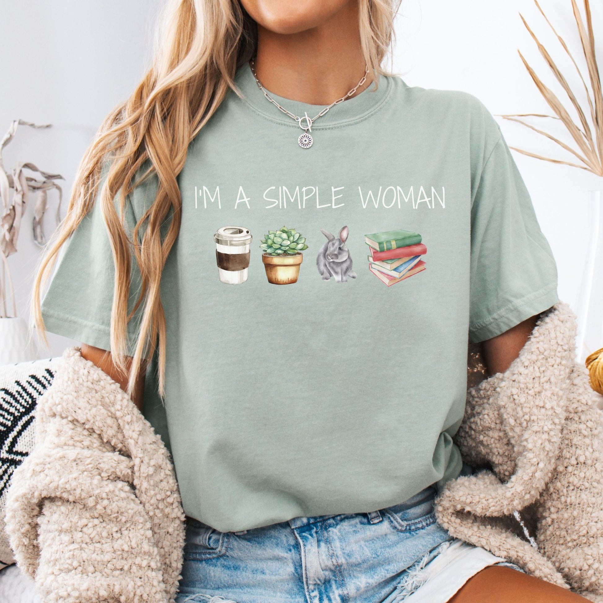 Simple Woman Unisex Garment - dyed Heavyweight T-Shirt - Chester & Co.