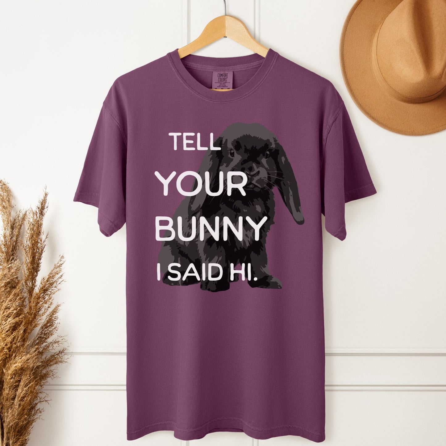 Tell Your Bunny I Said Hi Unisex Garment - dyed Heavyweight T-Shirt - Chester & Co.