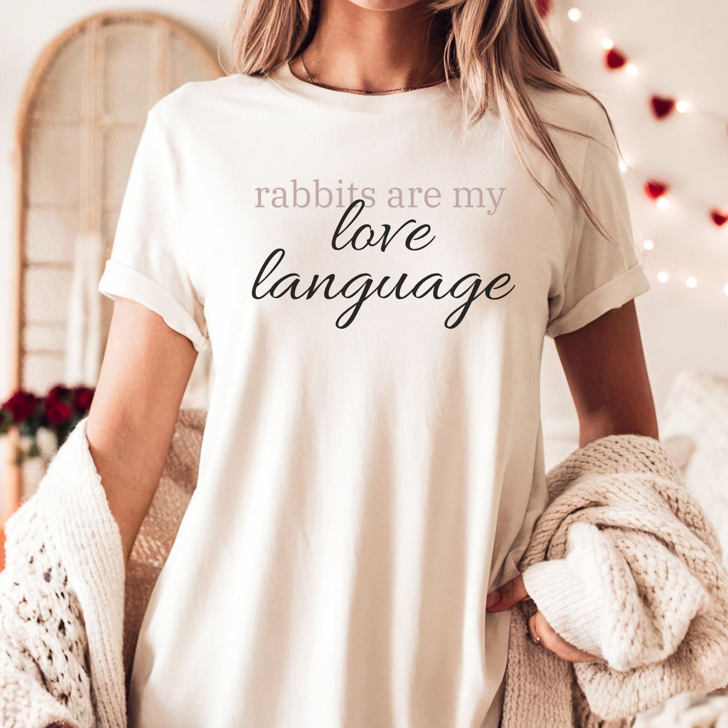 Rabbits Are My Love Language Unisex T-Shirt - Chester & Co.