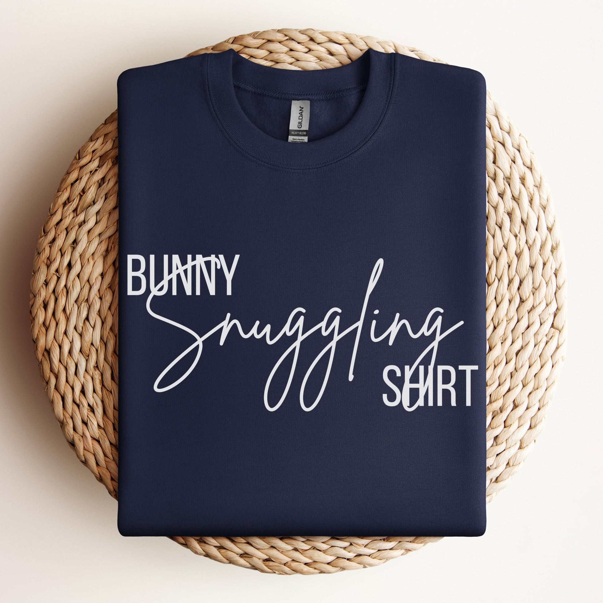 Bunny Snuggling Shirt Unisex Sweatshirt - Chester & Co.