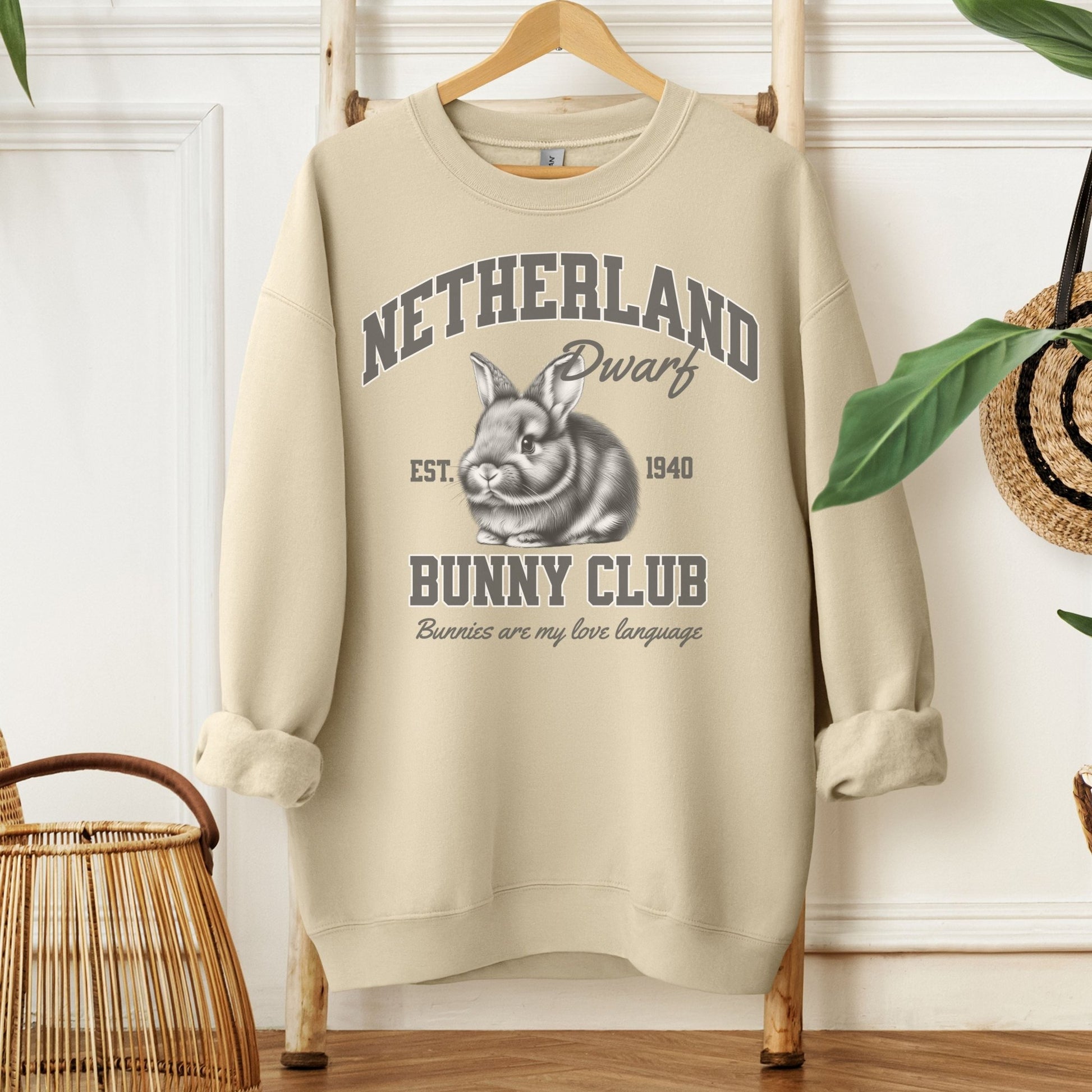 Netherland Dwarf Bunny Club Unisex Sweatshirt - Chester & Co.