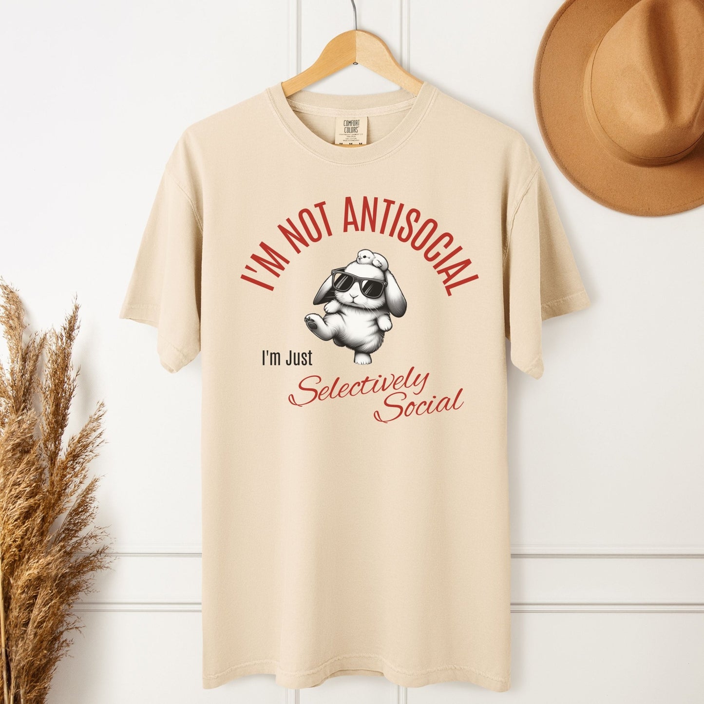 Selectively Social Unisex Garment - dyed Heavyweight T-Shirt - Chester & Co.