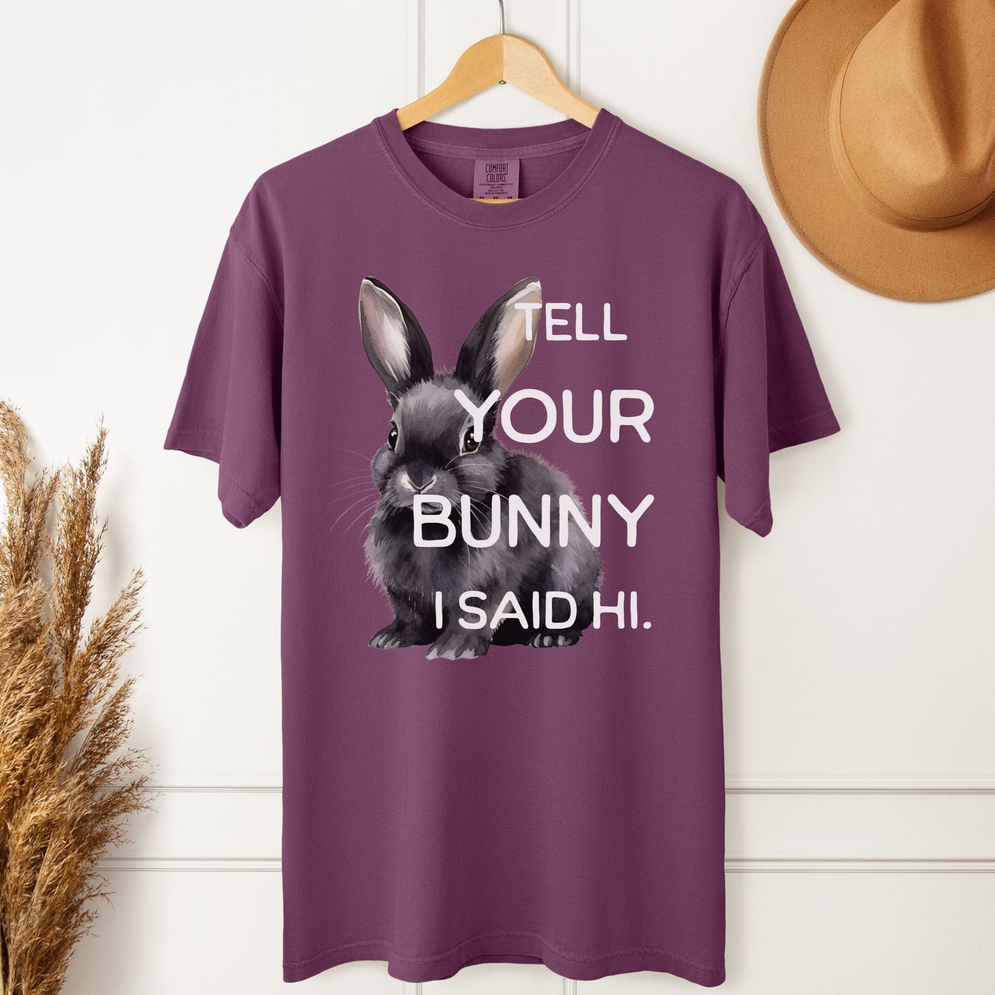 Tell Your Bunny I Said Hi Unisex Garment - dyed Heavyweight T-Shirt - Chester & Co.