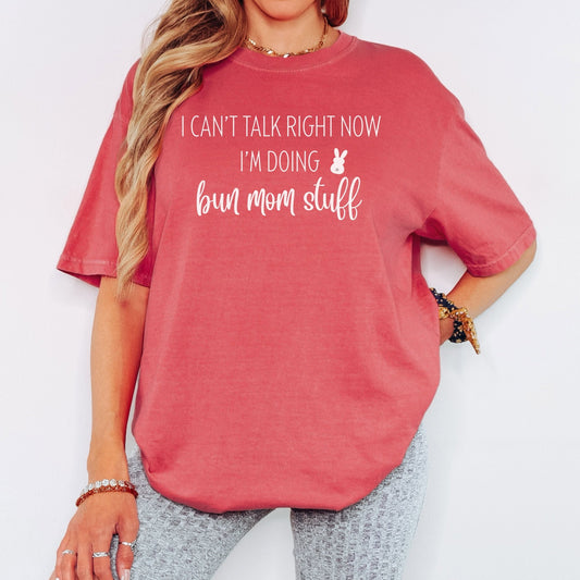 Doing Bun Mom Stuff Unisex Garment - dyed Heavyweight T-Shirt - Chester & Co.