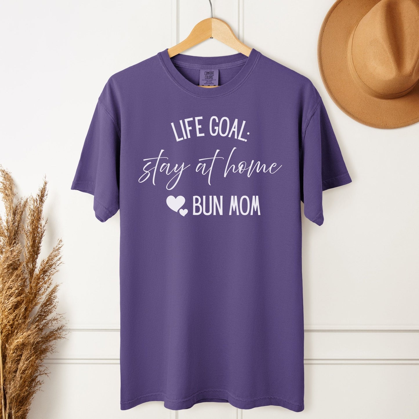 Stay at Home Bun Mom Unisex Garment - dyed Heavyweight T-Shirt - Chester & Co.