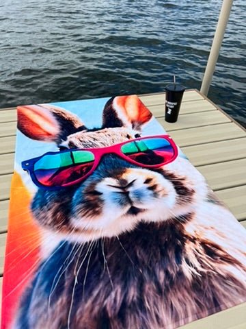 Surfin' Bunny Beach Towel - Chester & Co.