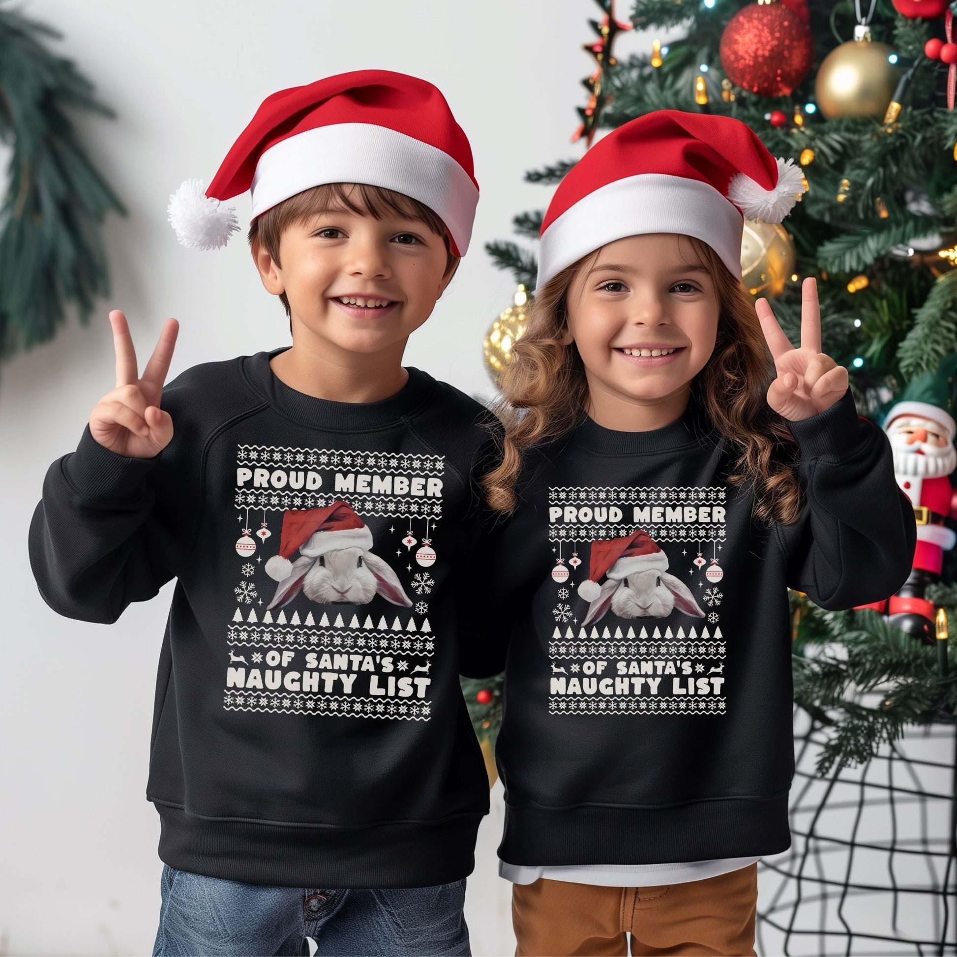Member of Santa's Naughty List Youth Crewneck Sweatshirt - Chester & Co.