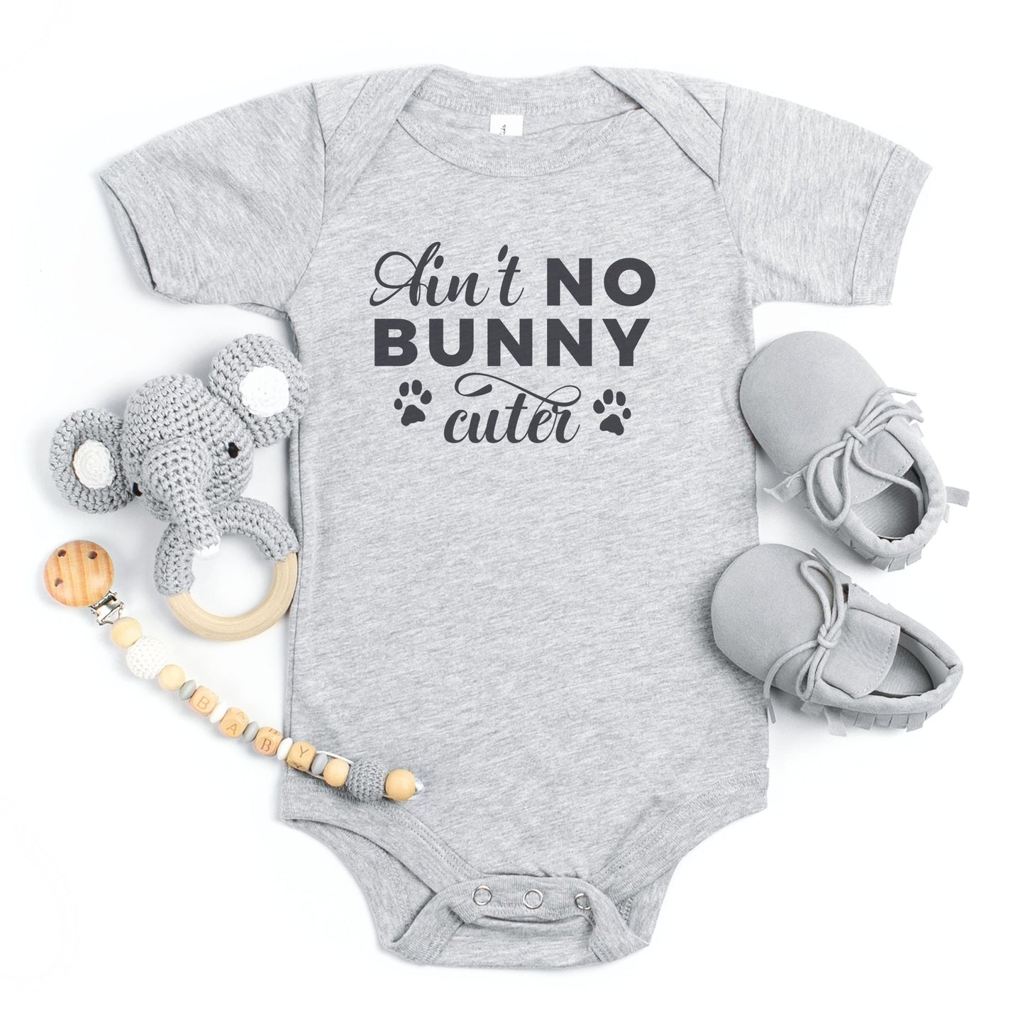Ain't No Bunny Cuter Baby Short Sleeve One Piece - Chester & Co.