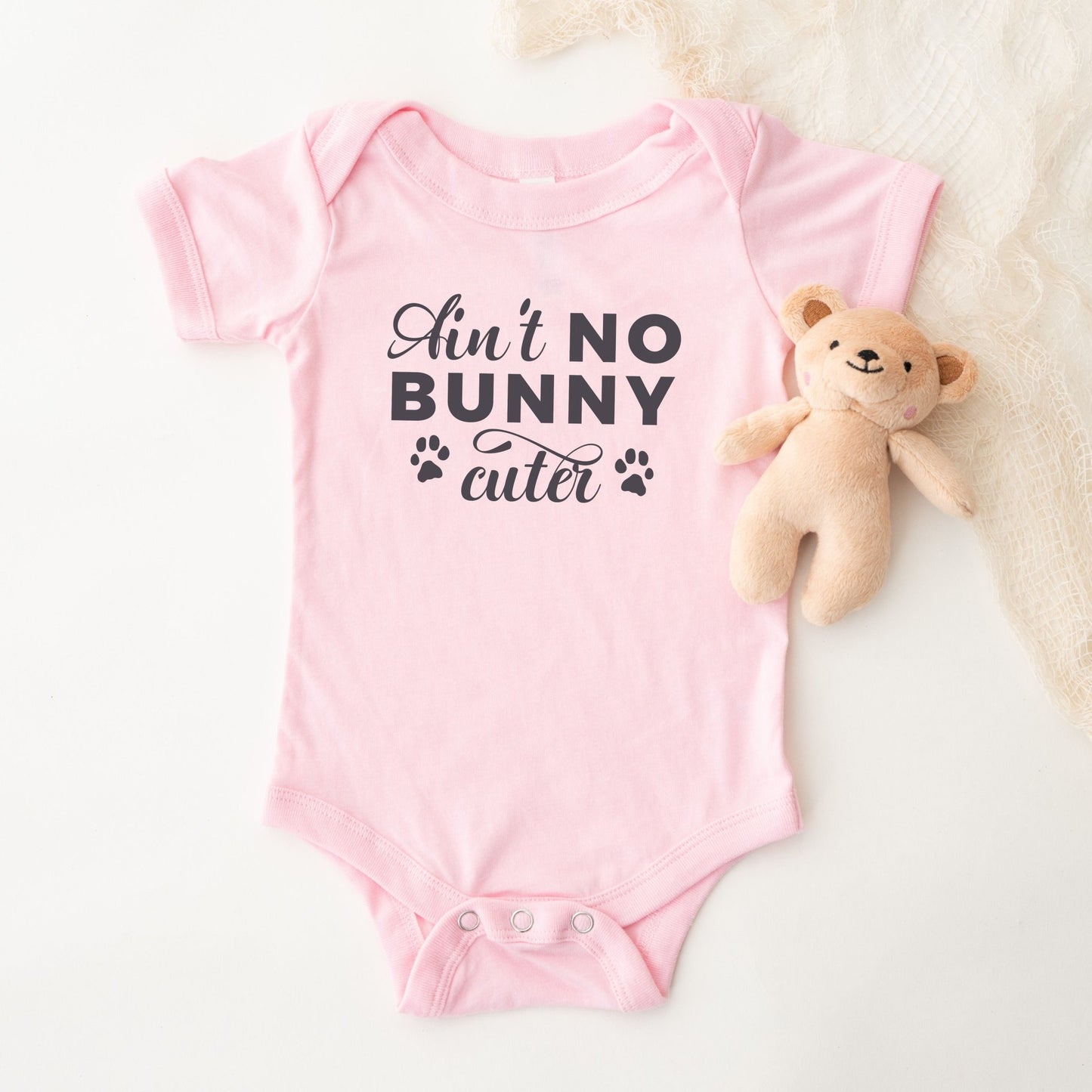 Ain't No Bunny Cuter Baby Short Sleeve One Piece - Chester & Co.