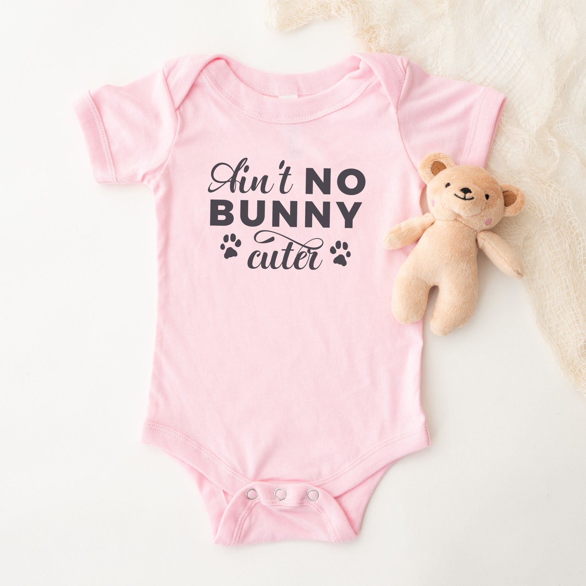Ain't No Bunny Cuter Baby Short Sleeve One Piece - Chester & Co.