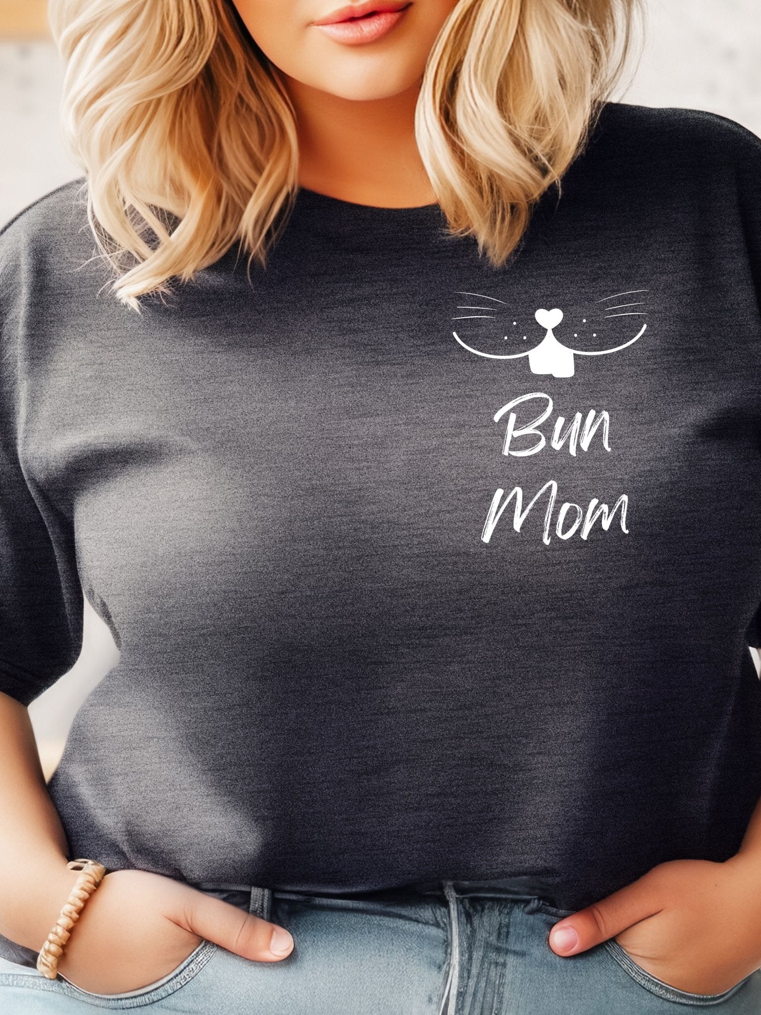 Bun Mom Unisex T-shirt - White Design - Chester & Co.