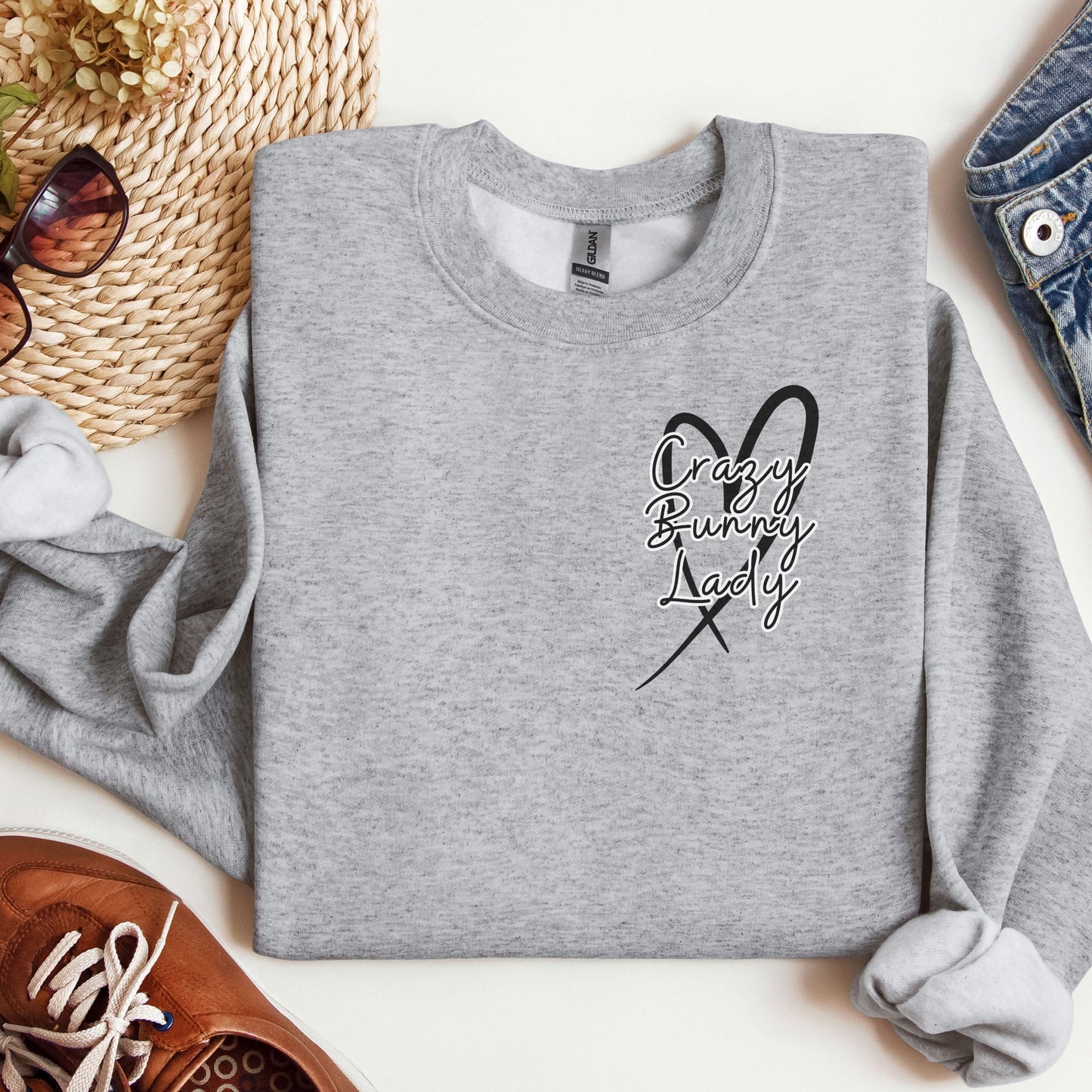 Crazy Bunny Lady Unisex Sweatshirt - Chester & Co.