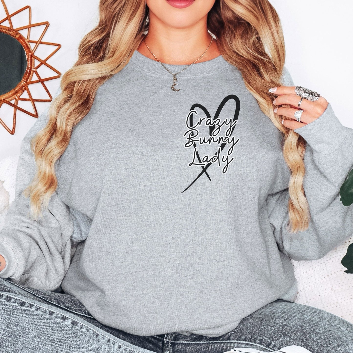Crazy Bunny Lady Unisex Sweatshirt - Chester & Co.