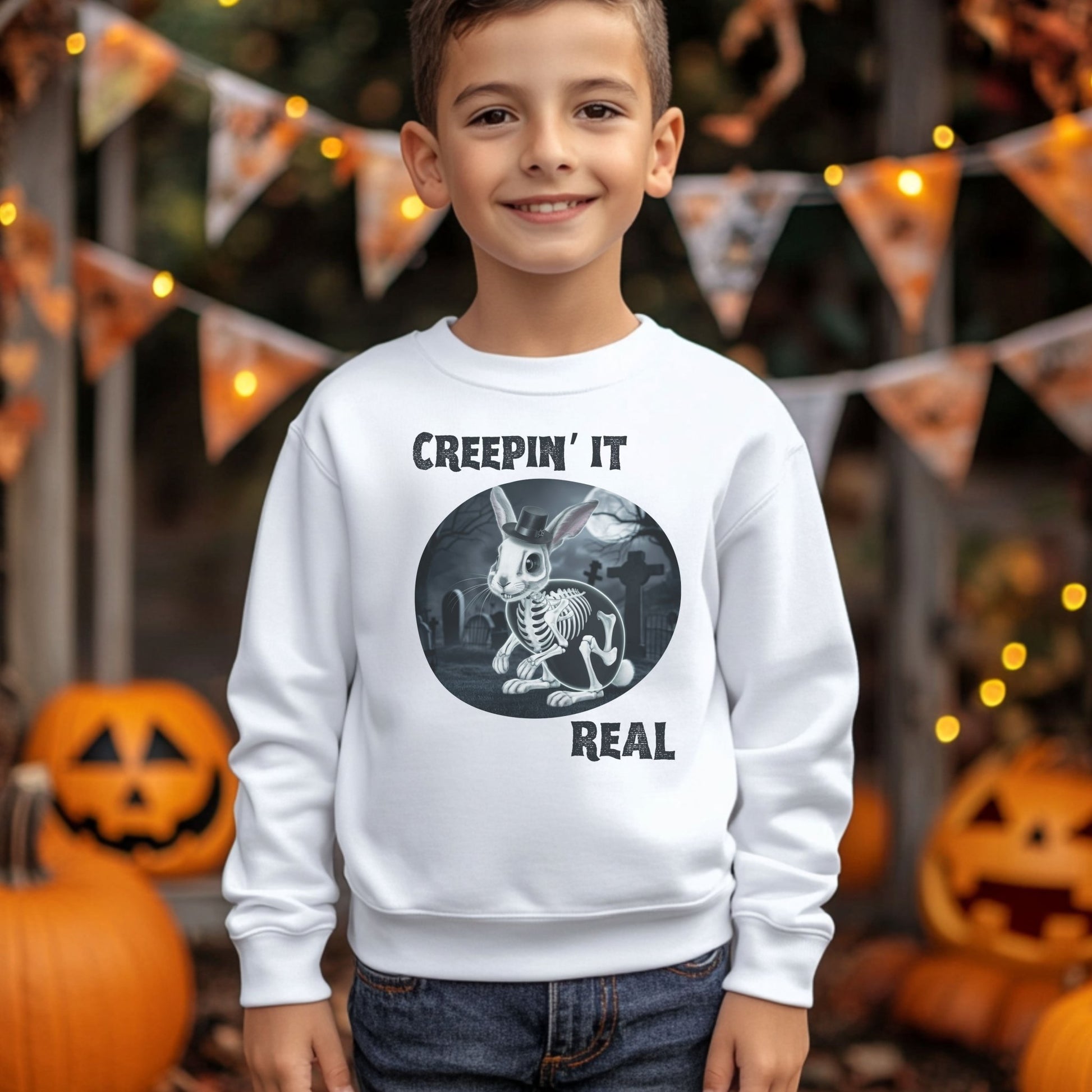 Creepin' It Real Youth Crewneck Sweatshirt - Chester & Co.