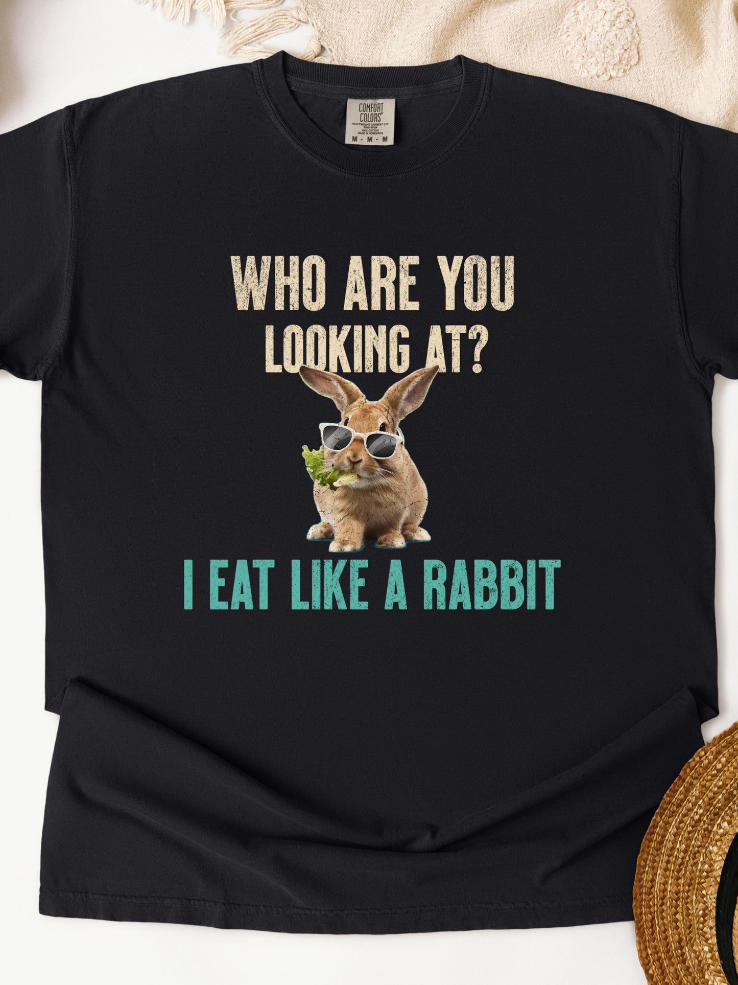 Eat Like A Rabbit Unisex Garment - Dyed Heavyweight T-Shirt - Chester & Co.