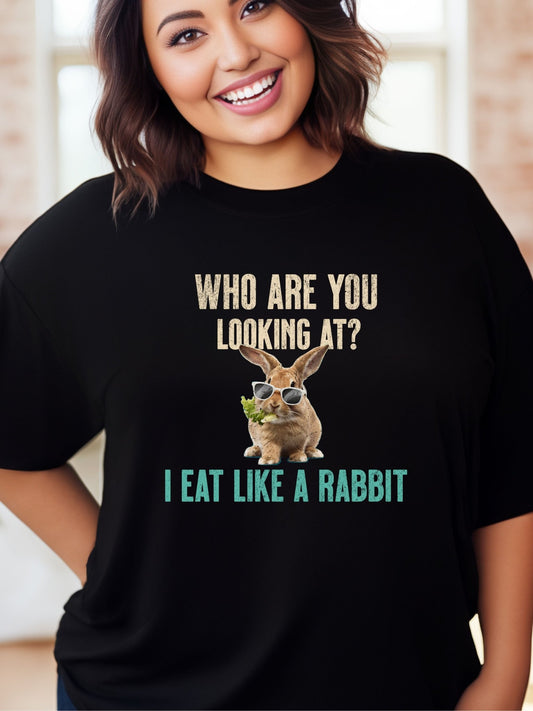 Eat Like A Rabbit Unisex Garment - Dyed Heavyweight T-Shirt - Chester & Co.