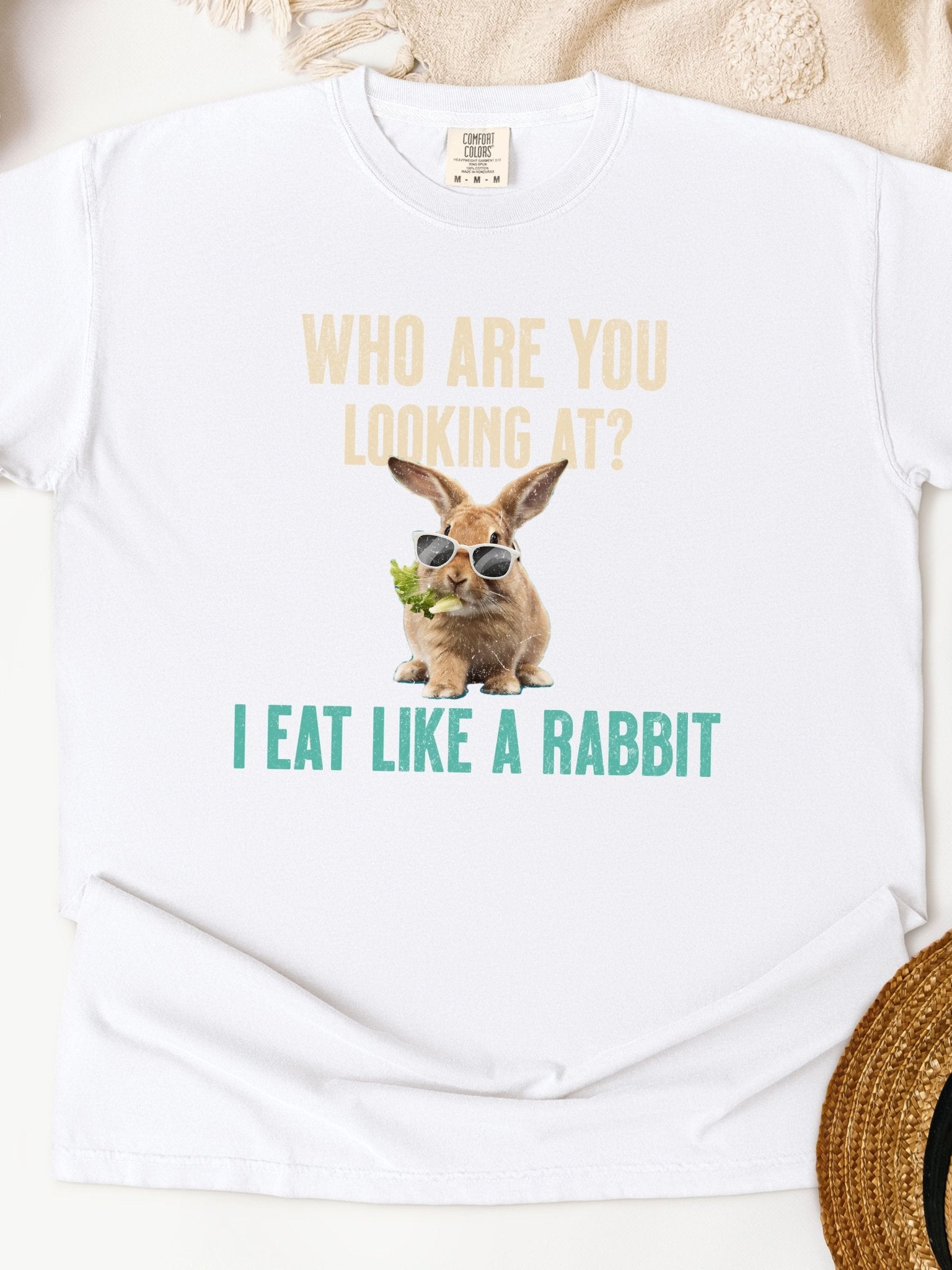 Eat Like A Rabbit Unisex Garment - Dyed Heavyweight T-Shirt - Chester & Co.