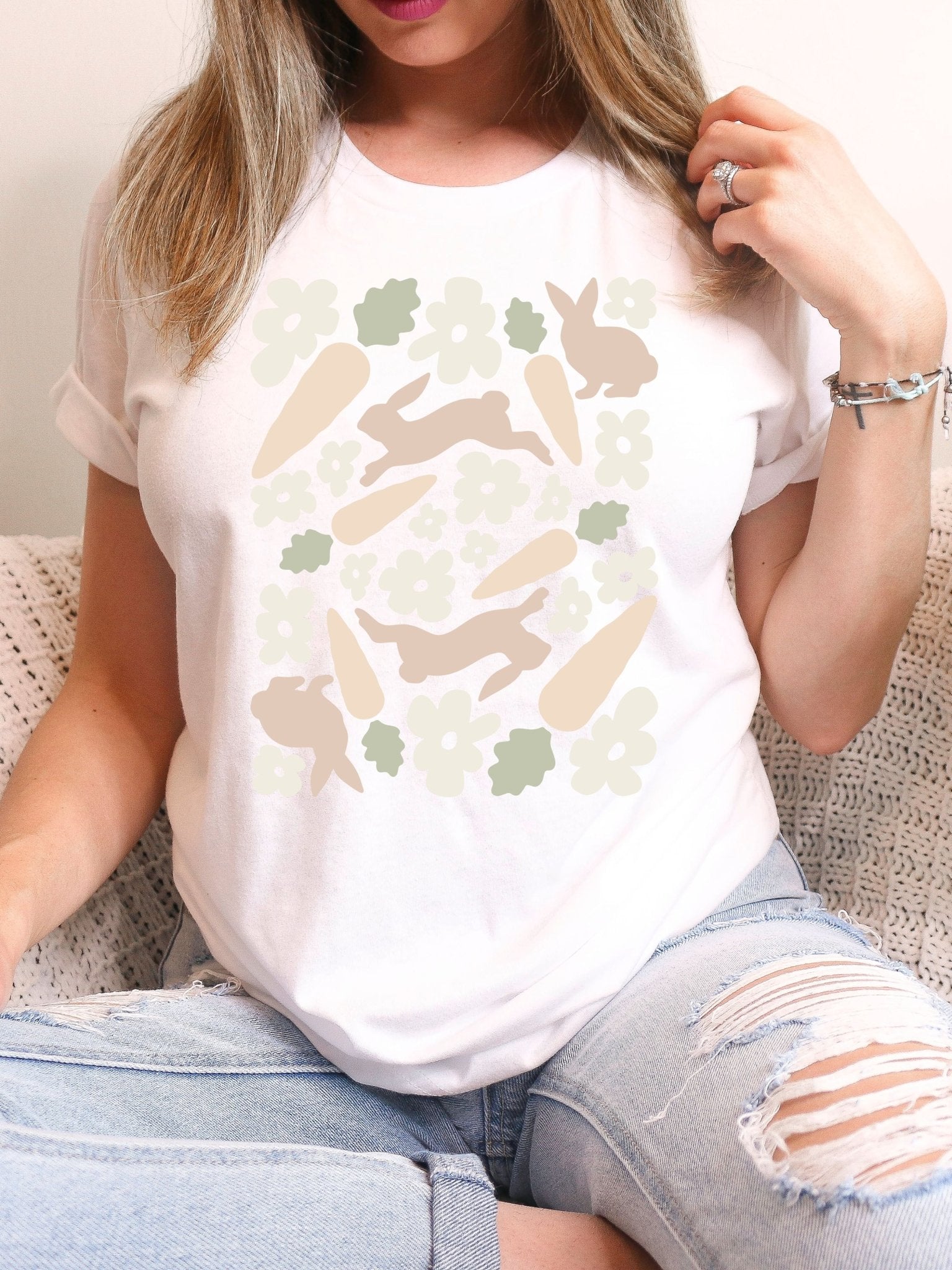 Floral Motif Unisex T-Shirt - Chester & Co.