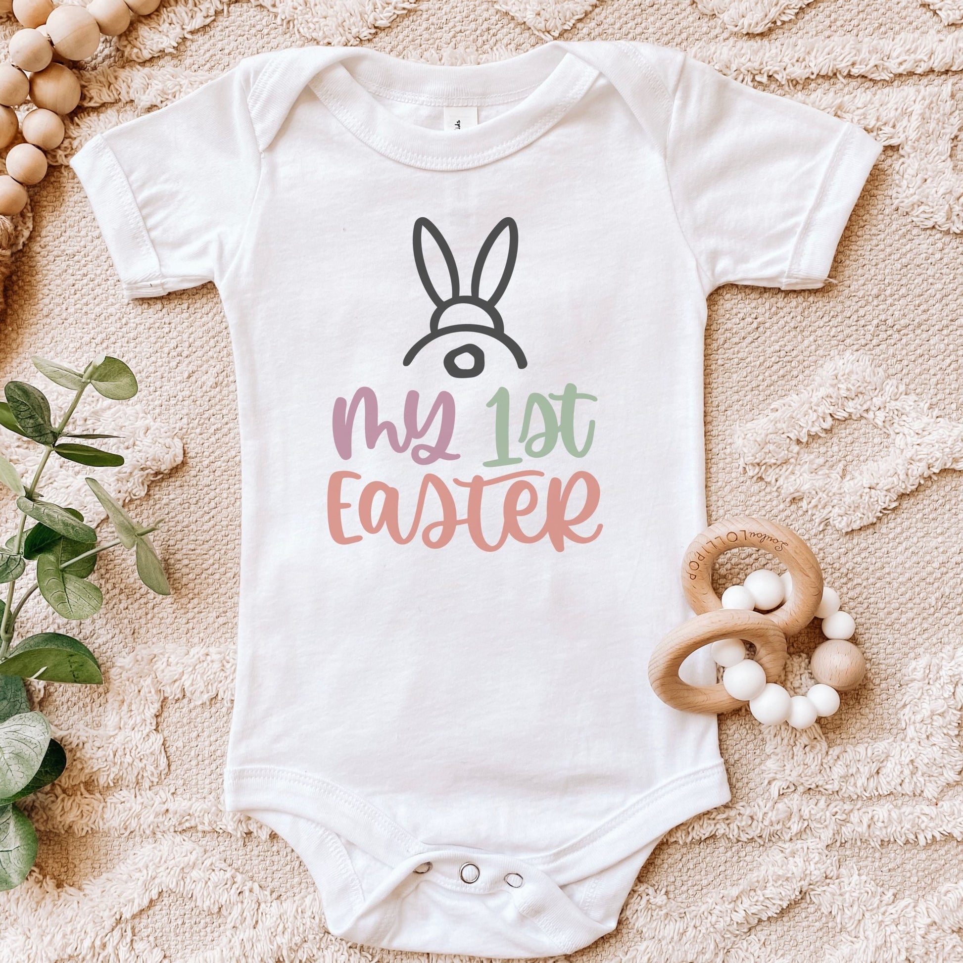 My First Easter Baby Short Sleeve One Piece - Chester & Co.