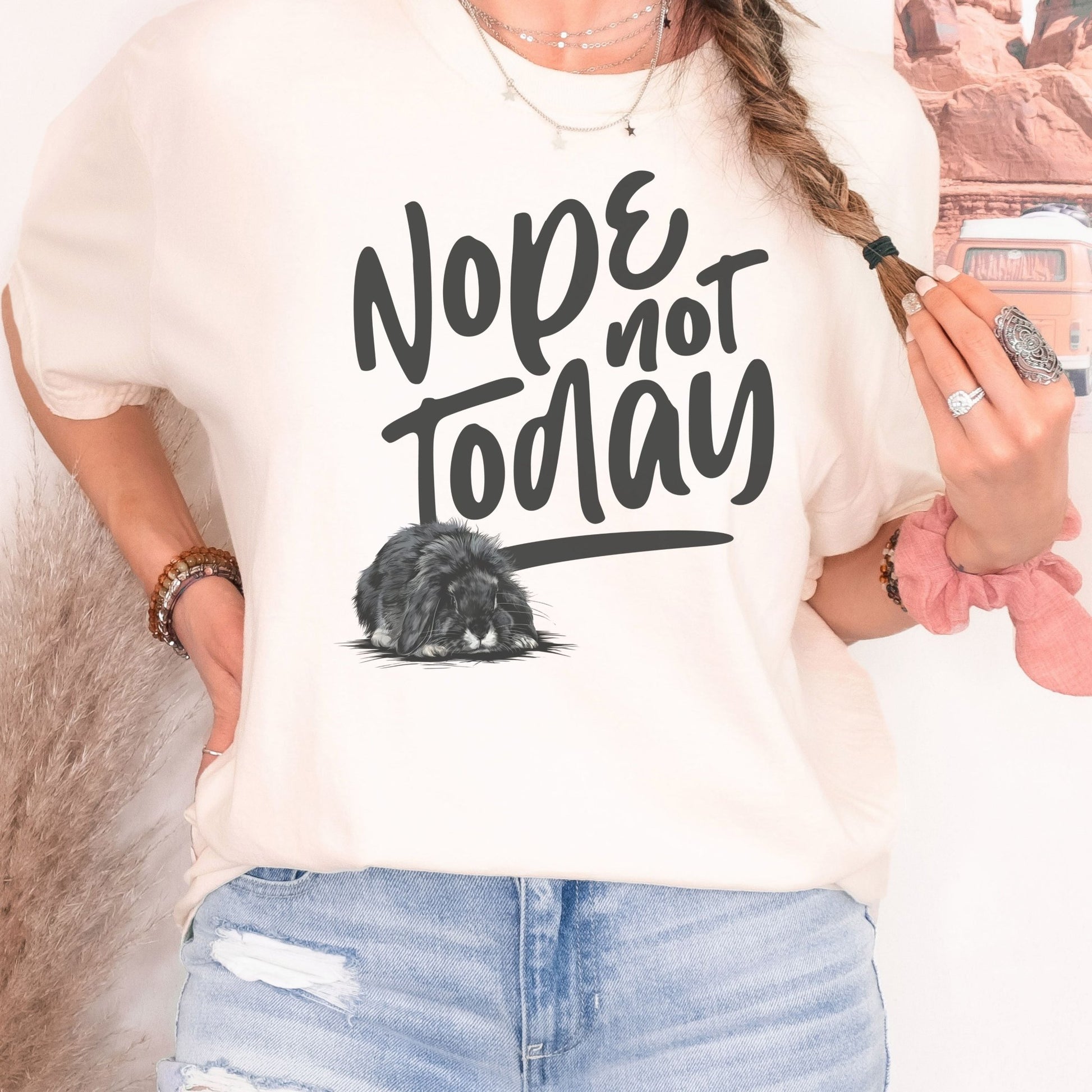 Nope Not Today Unisex Garment - dyed Heavyweight T-Shirt - Chester & Co.