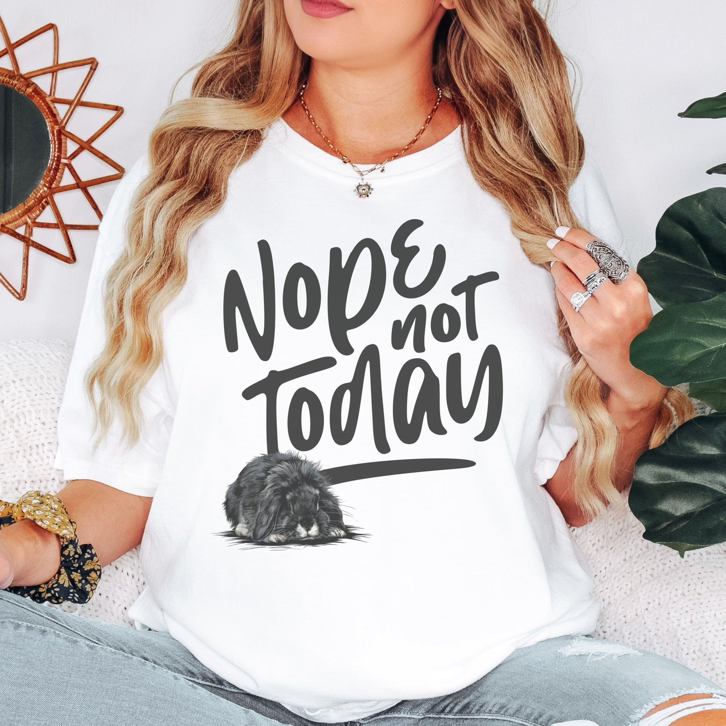 Nope Not Today Unisex Garment - dyed Heavyweight T-Shirt - Chester & Co.