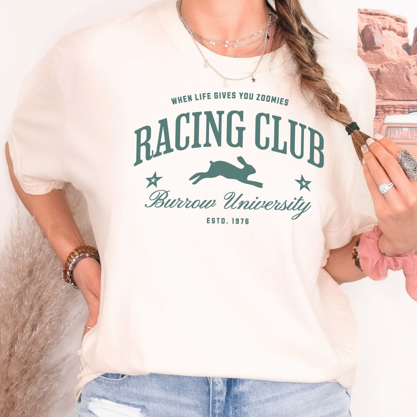 Racing Club Unisex Garment - dyed Heavyweight T-Shirt - Chester & Co.