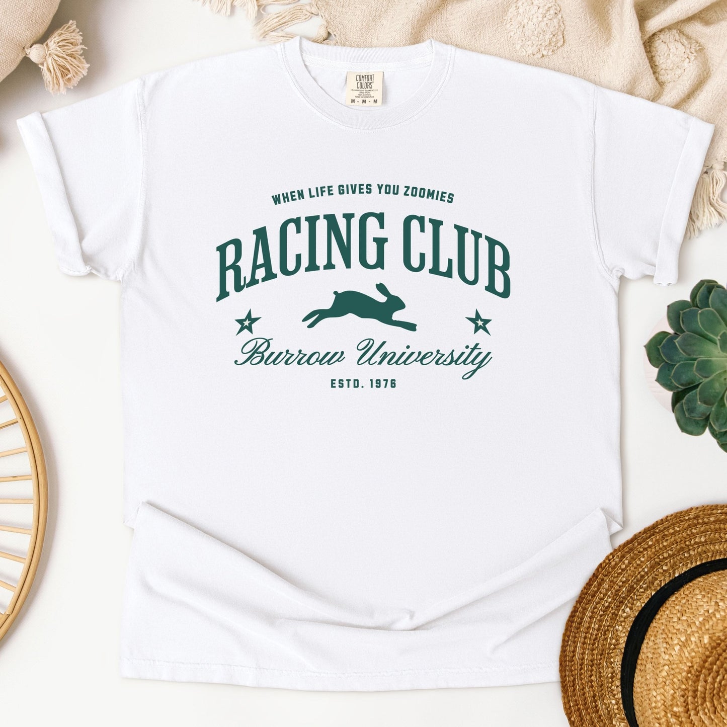 Racing Club Unisex Garment - dyed Heavyweight T-Shirt - Chester & Co.
