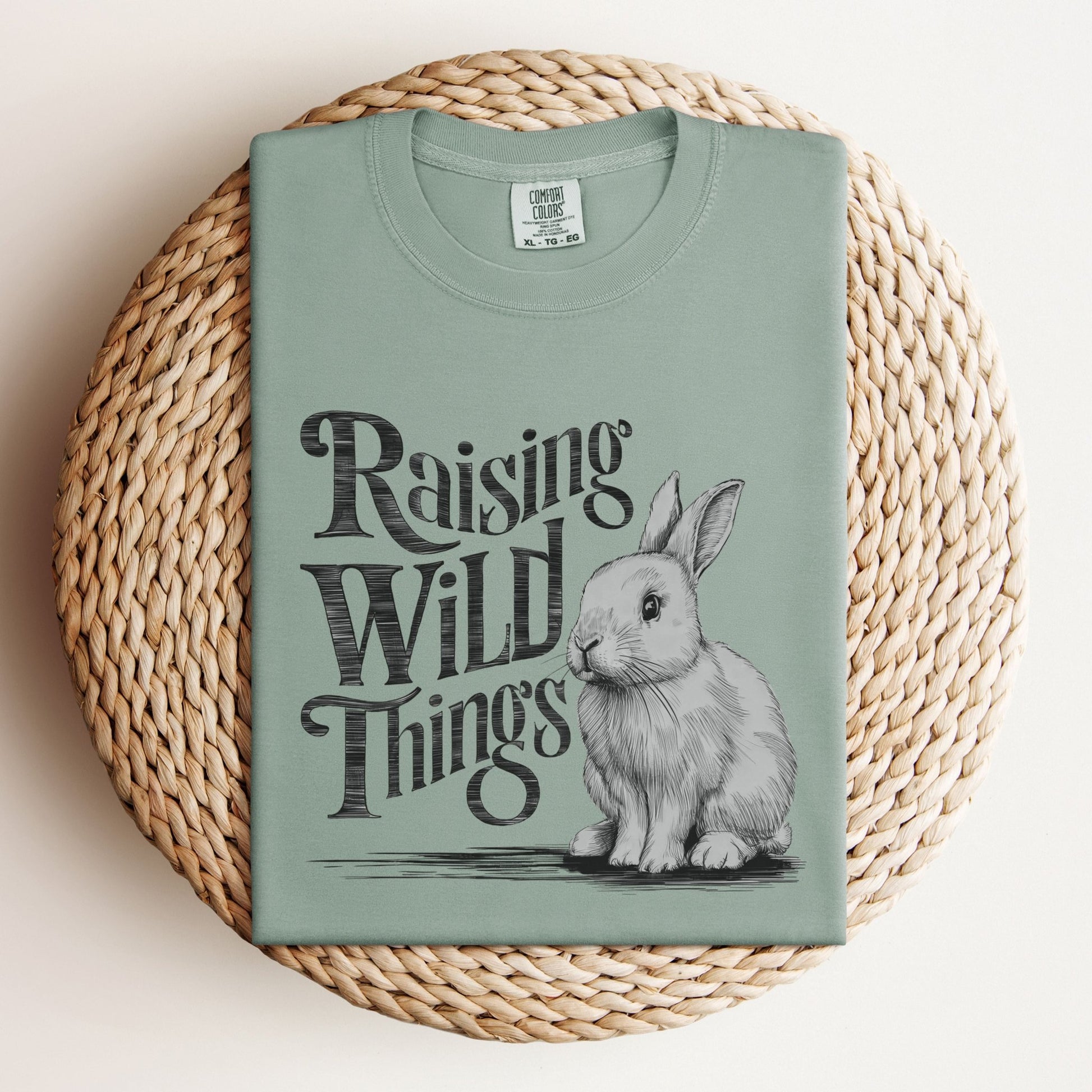 Raising Wild Things Unisex Garment - dyed Heavyweight T-Shirt - Chester & Co.