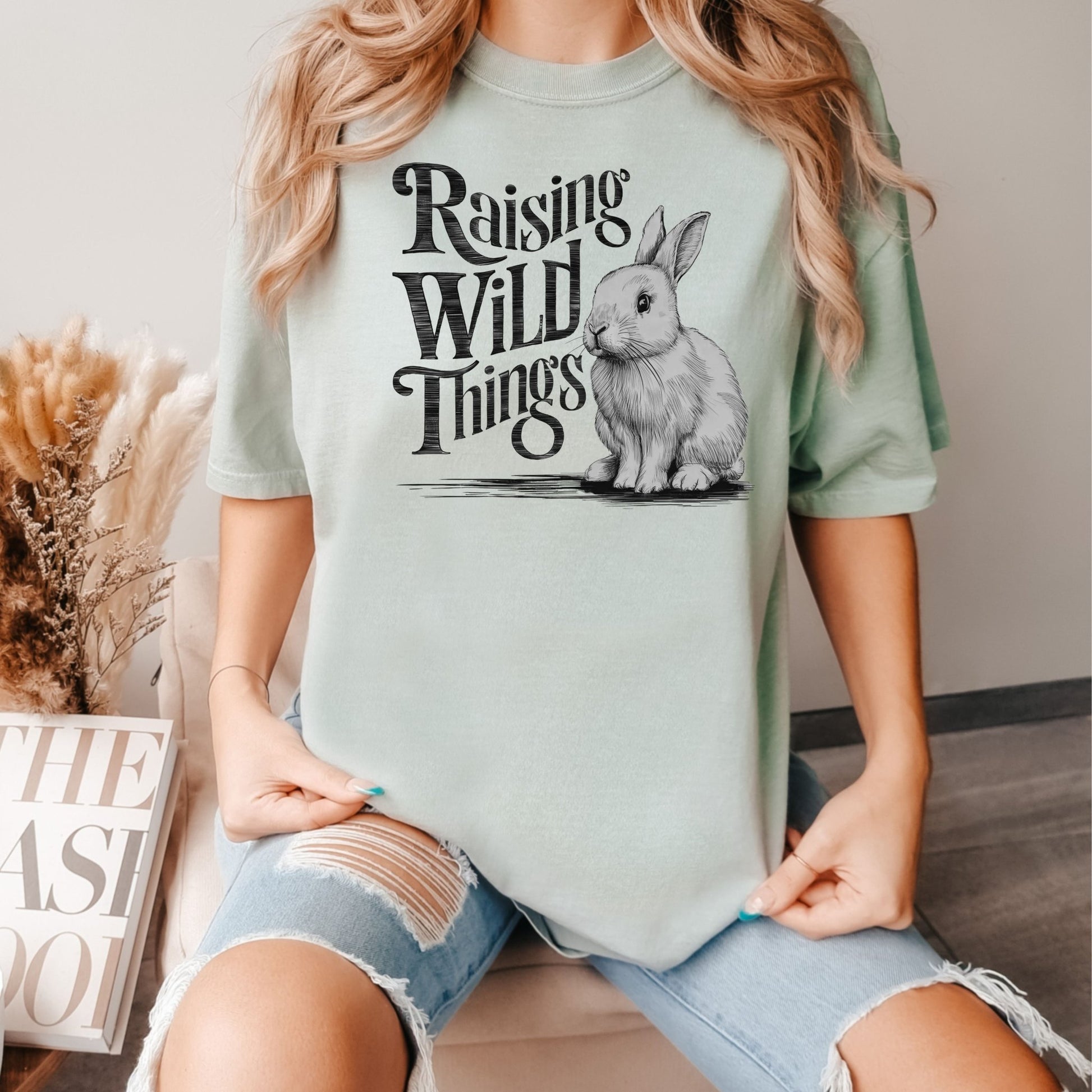 Raising Wild Things Unisex Garment - dyed Heavyweight T-Shirt - Chester & Co.