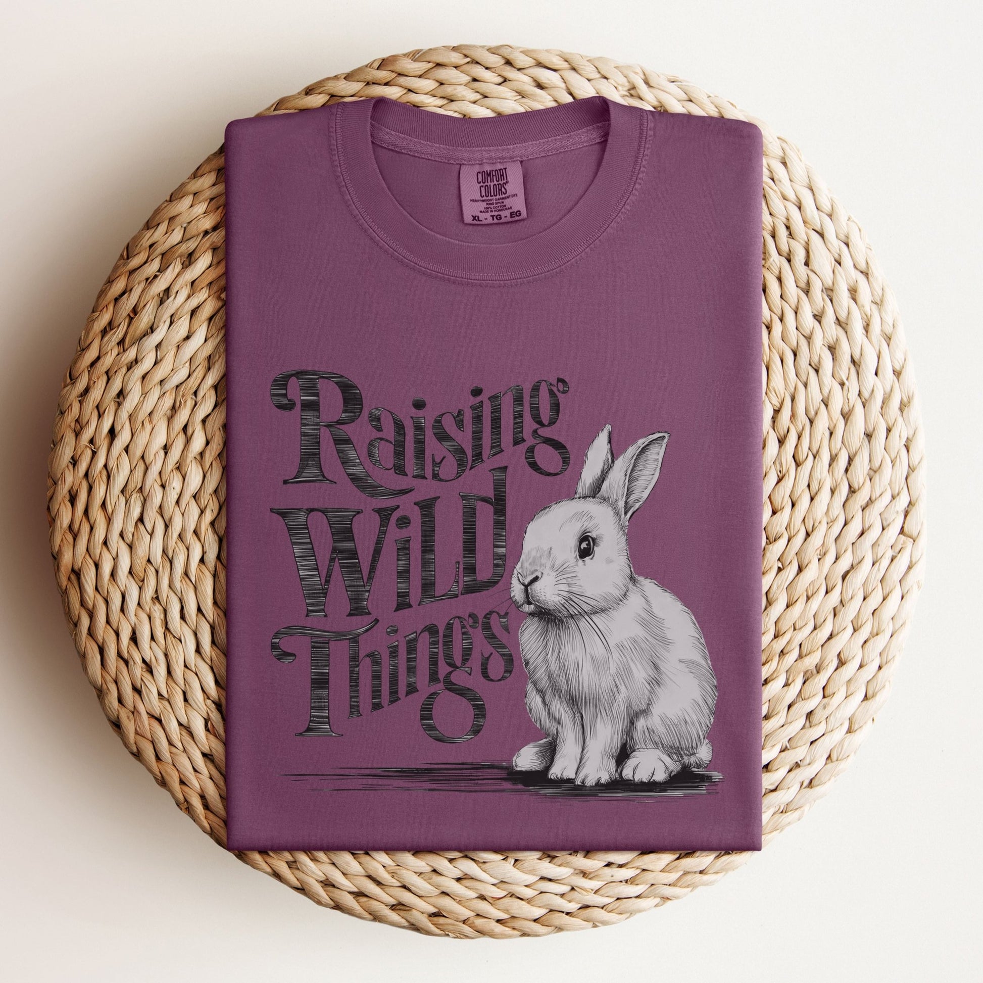 Raising Wild Things Unisex Garment - dyed Heavyweight T-Shirt - Chester & Co.