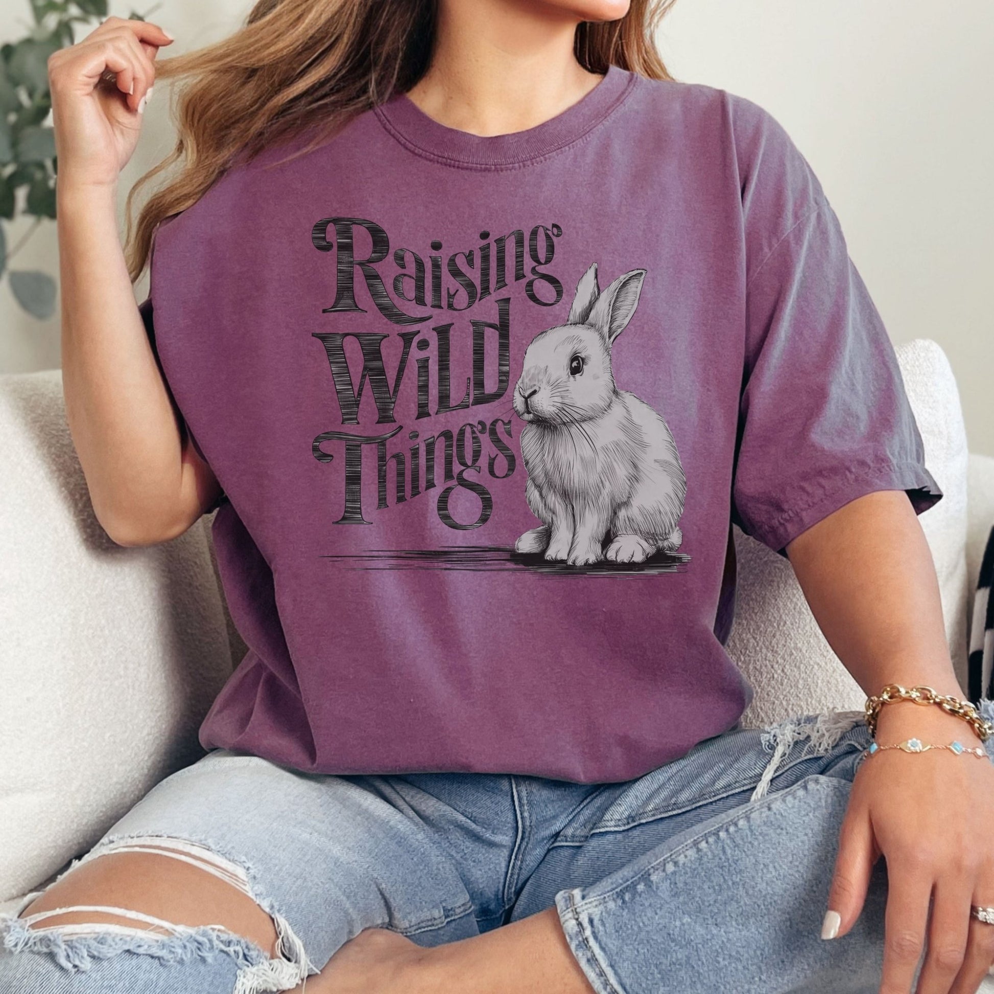 Raising Wild Things Unisex Garment - dyed Heavyweight T-Shirt - Chester & Co.