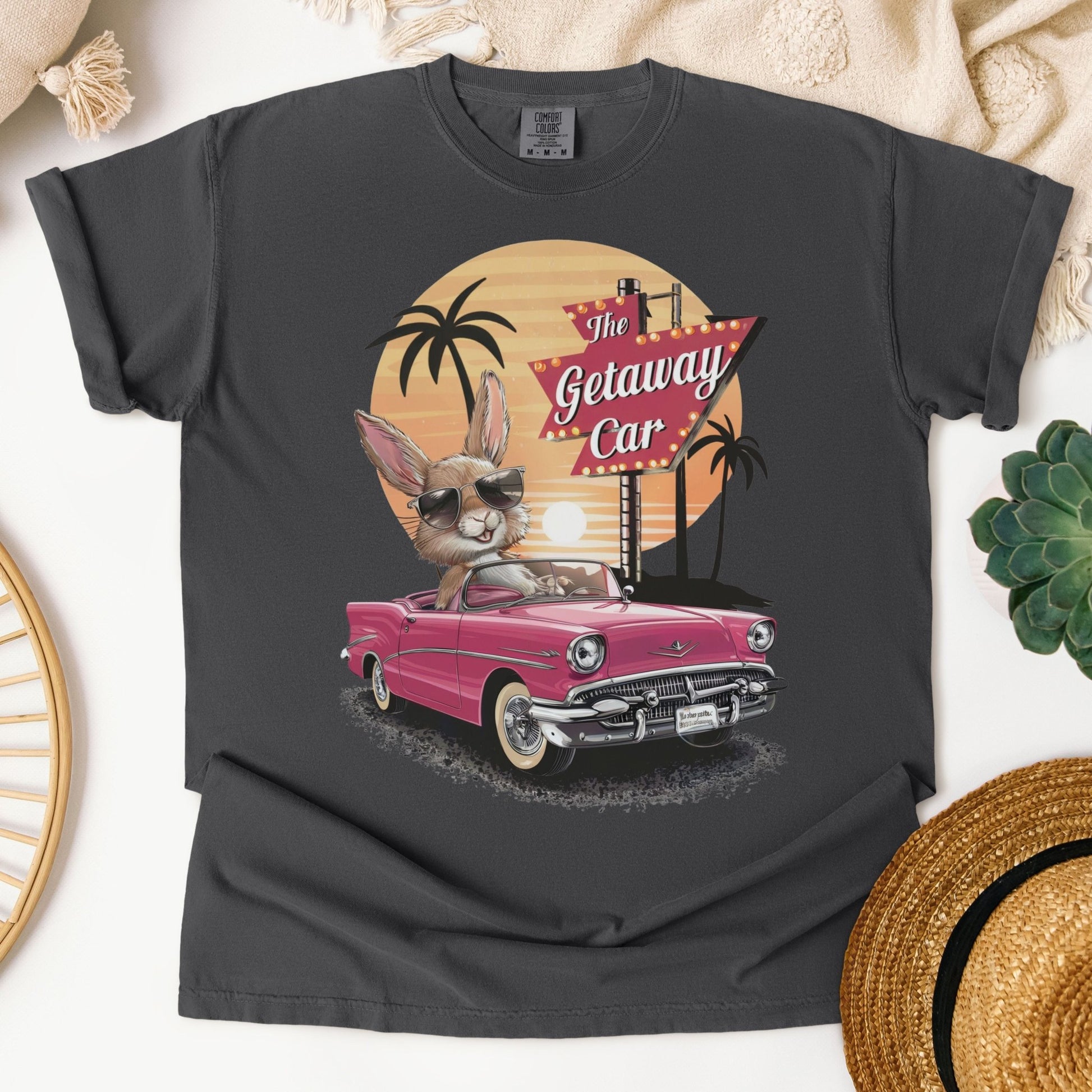 The Getaway Car Unisex Garment - dyed Heavyweight T-Shirt - Chester & Co.