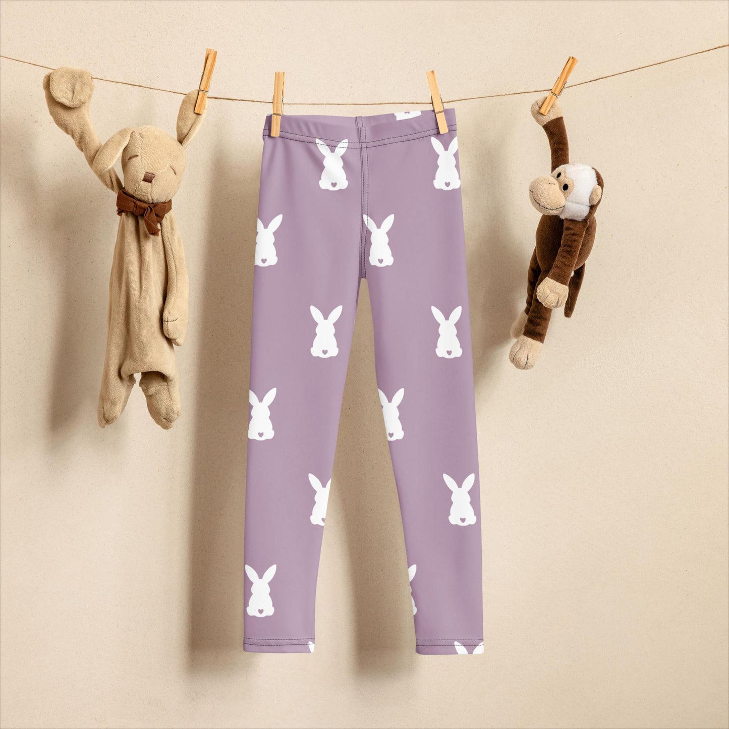 White Bunny Kid's Leggings - Chester & Co.