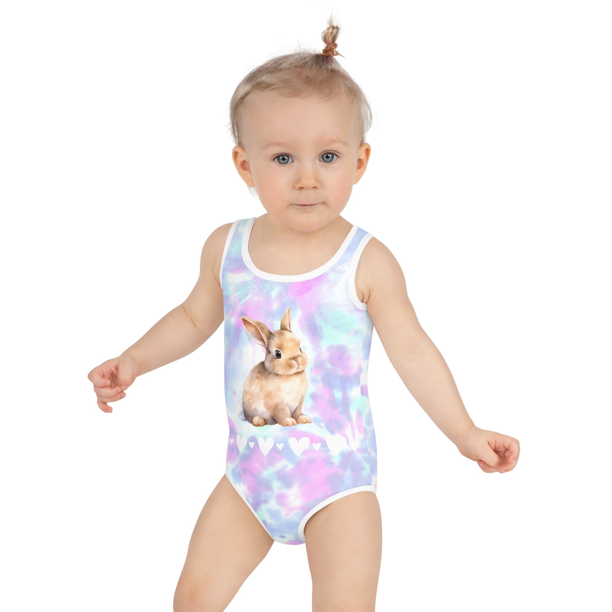 Tie Dye Bunny Kids Swimsuit - Chester & Co.