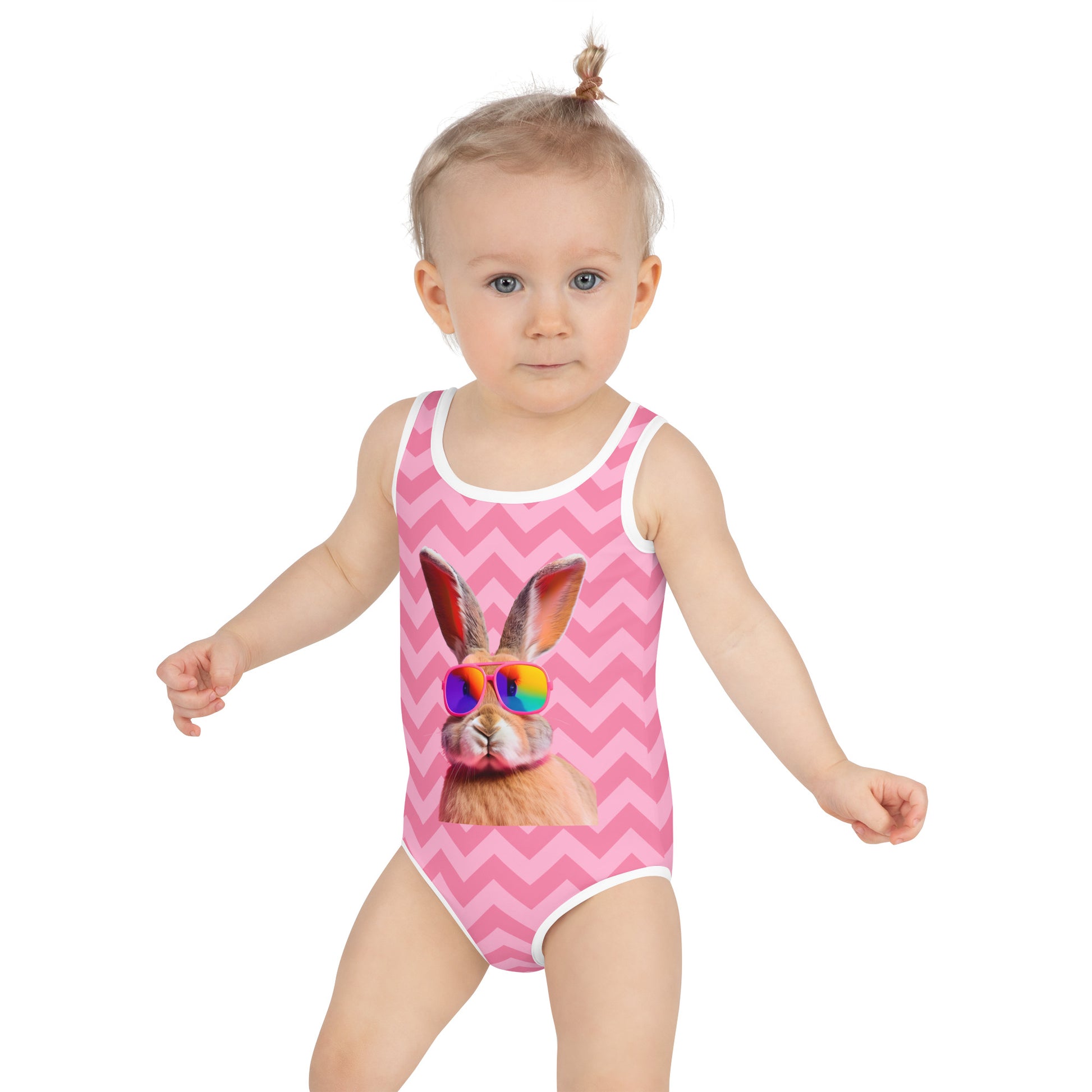 Pink Sunnies Bunny Kids Swimsuit - Chester & Co.